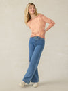 Tropical Cashmere Sweater - Red Rock Tie Dye