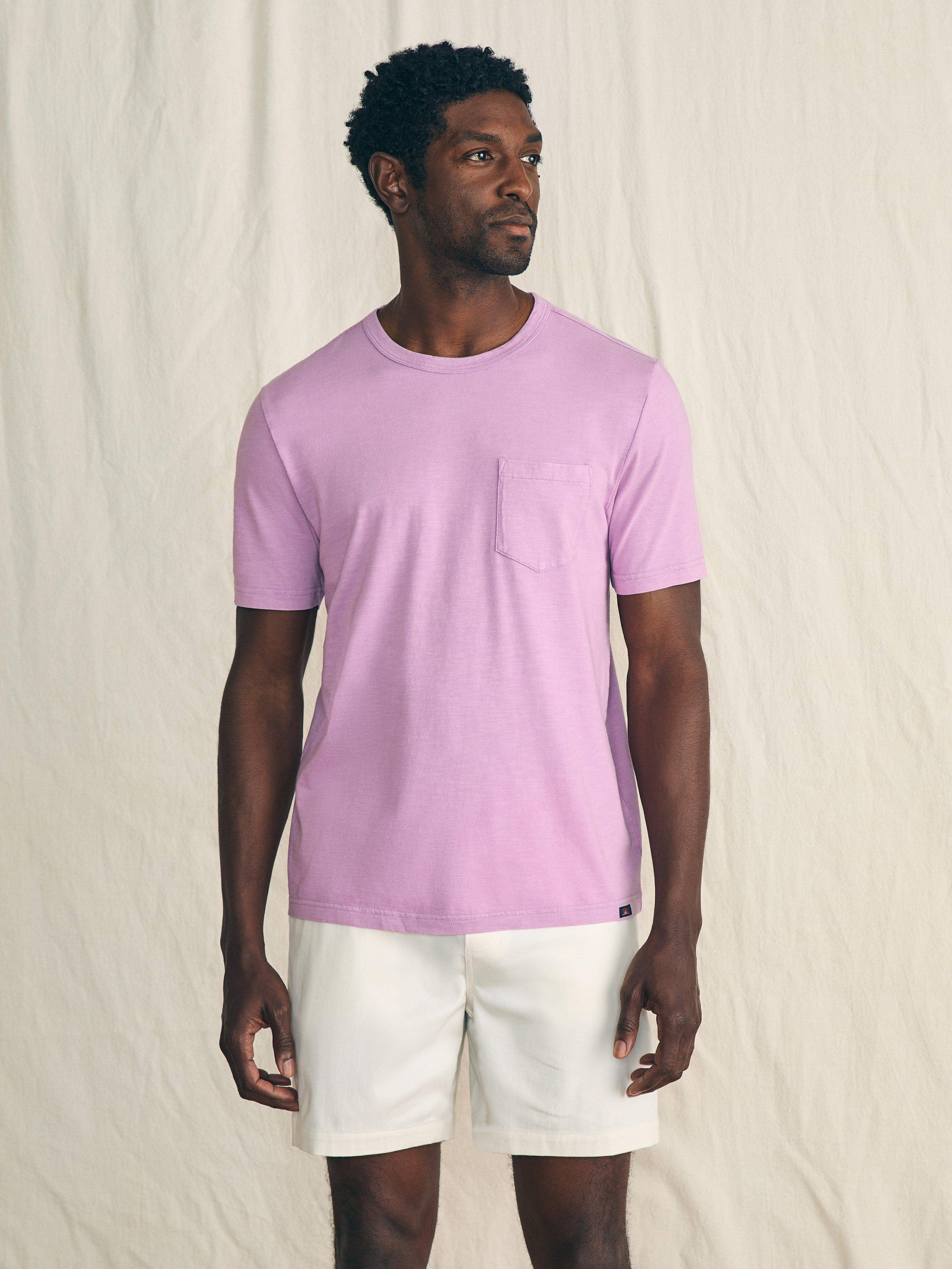 Sunwashed Pocket Tee - Summer Violet