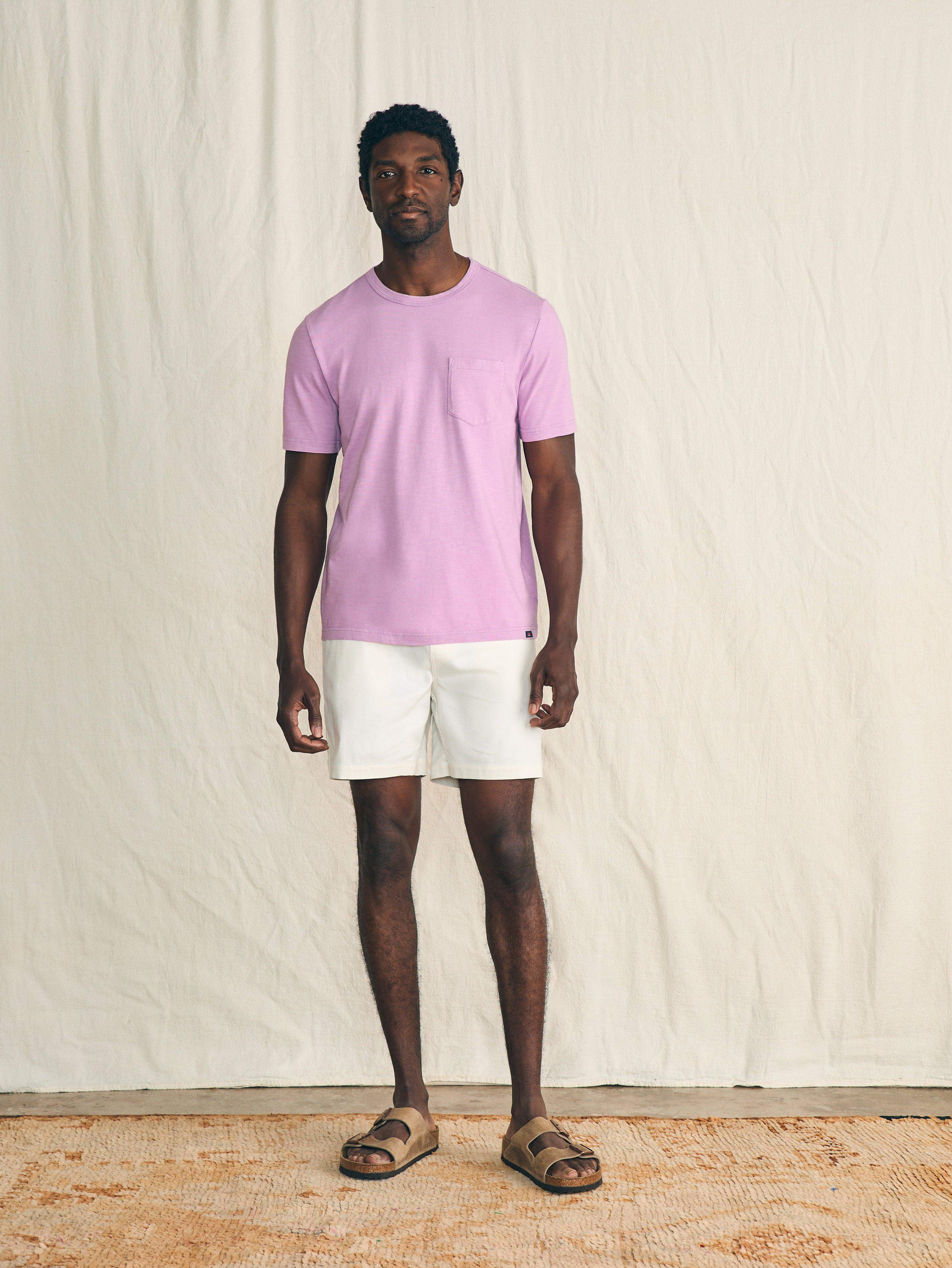 Sunwashed Pocket Tee - Summer Violet