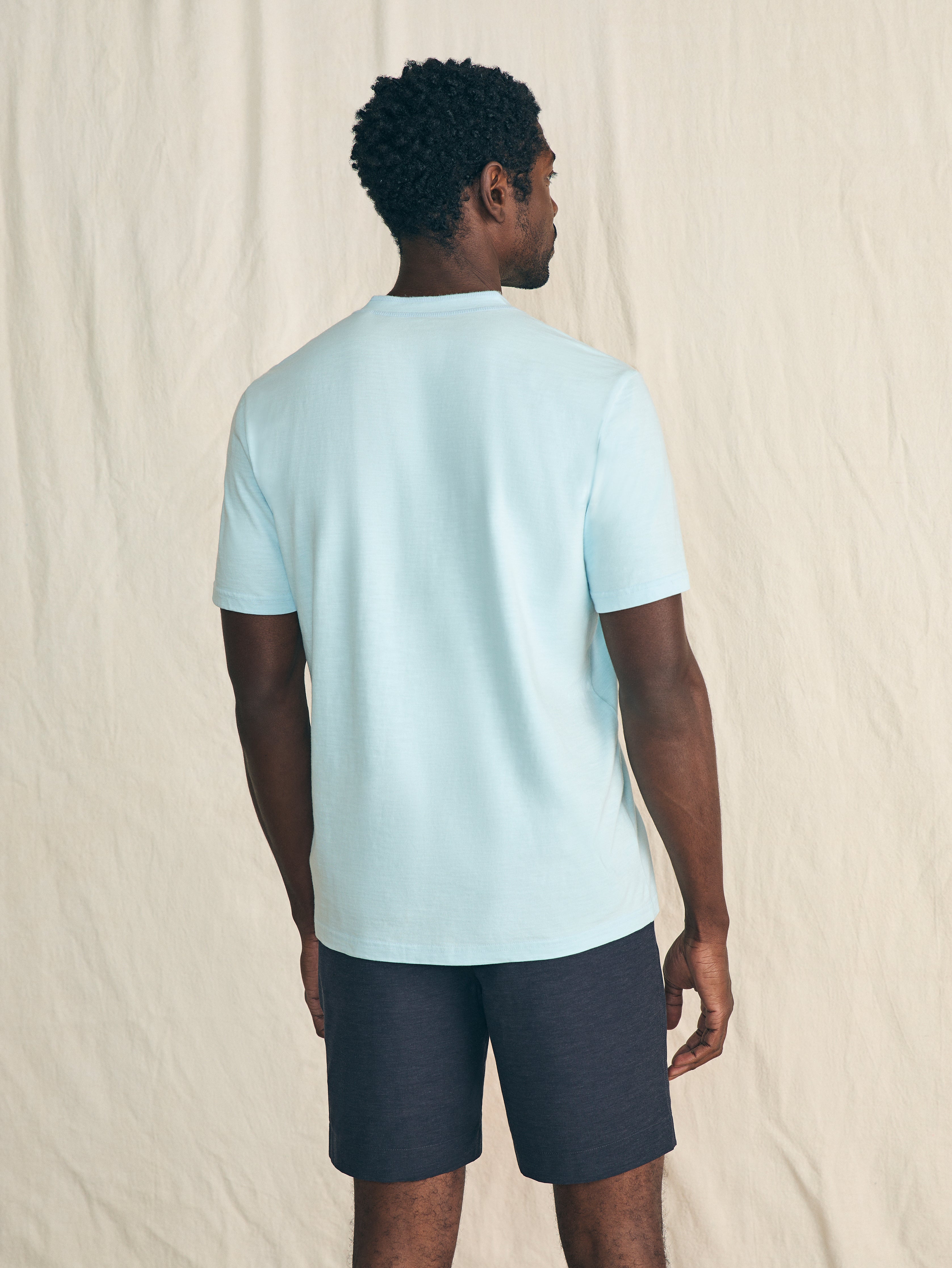 Short-Sleeve Sunwashed Henley