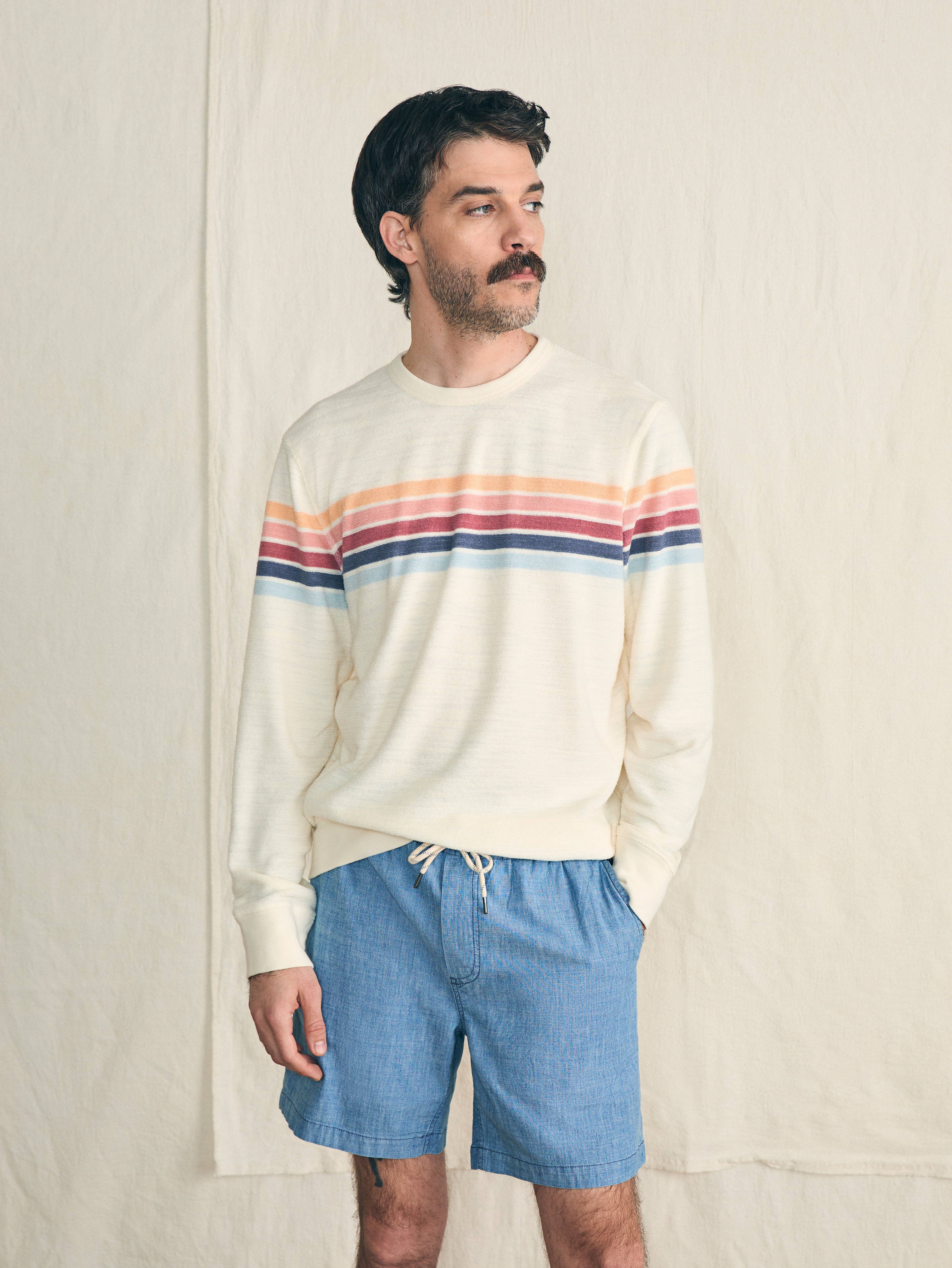 Cabana Towel Terry Crewneck