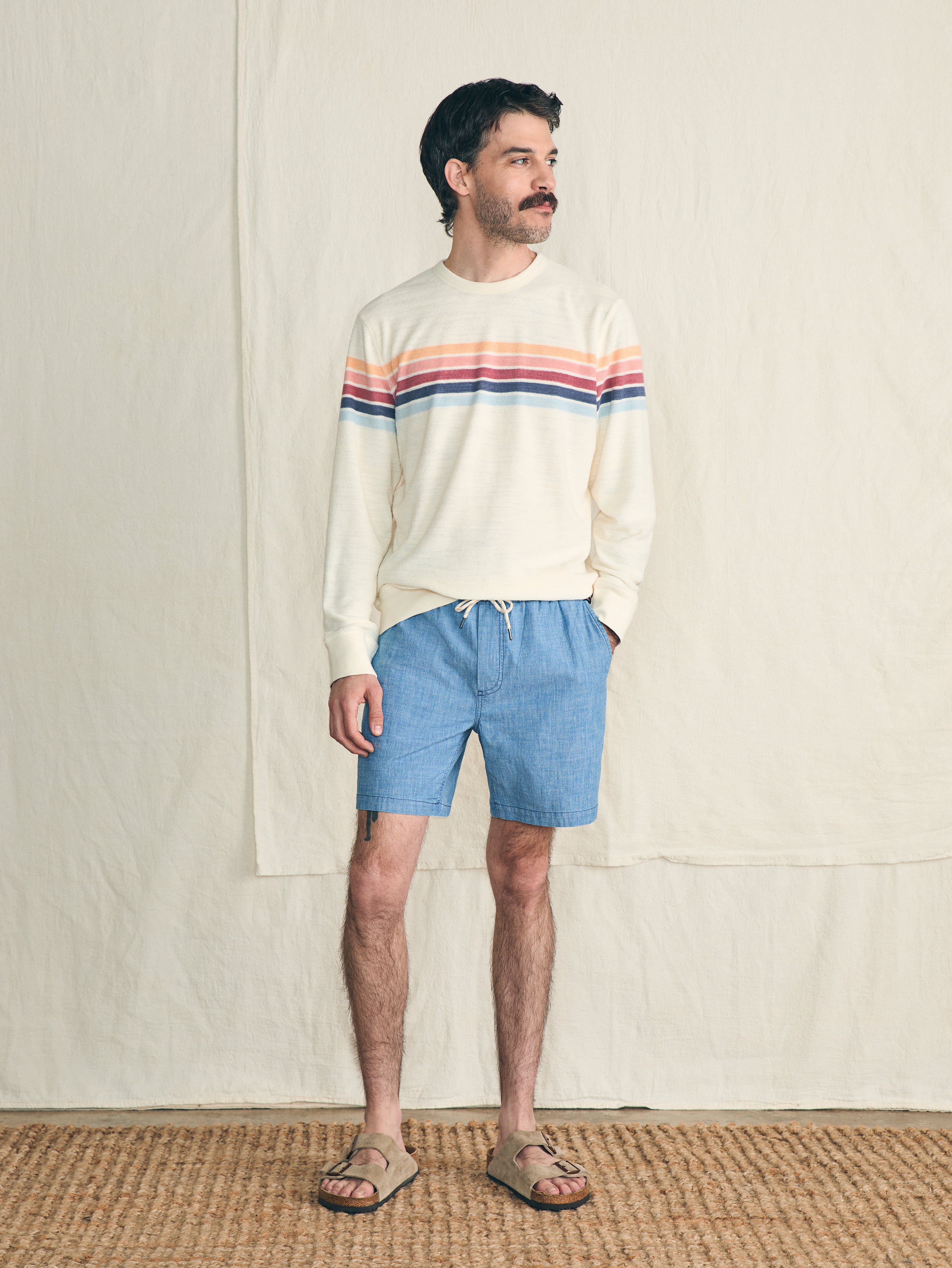 Cabana Towel Terry Crewneck