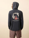 Nazare Sunwashed Slub Hoodie - Blue Nights
