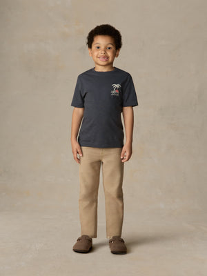 Kids Graphic Sun And Wave Tee - Dune Navy