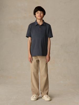 Big Kids Sunwashed T-Shirt Polo - Dune Navy