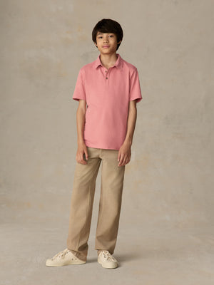 Kids Sunwashed T-Shirt Polo - Faded Flag