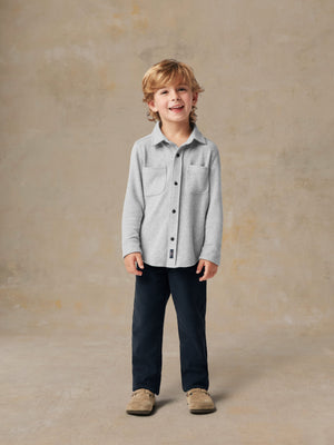 Little Kids Legend Sweater Shirt - Fossil Grey Twill