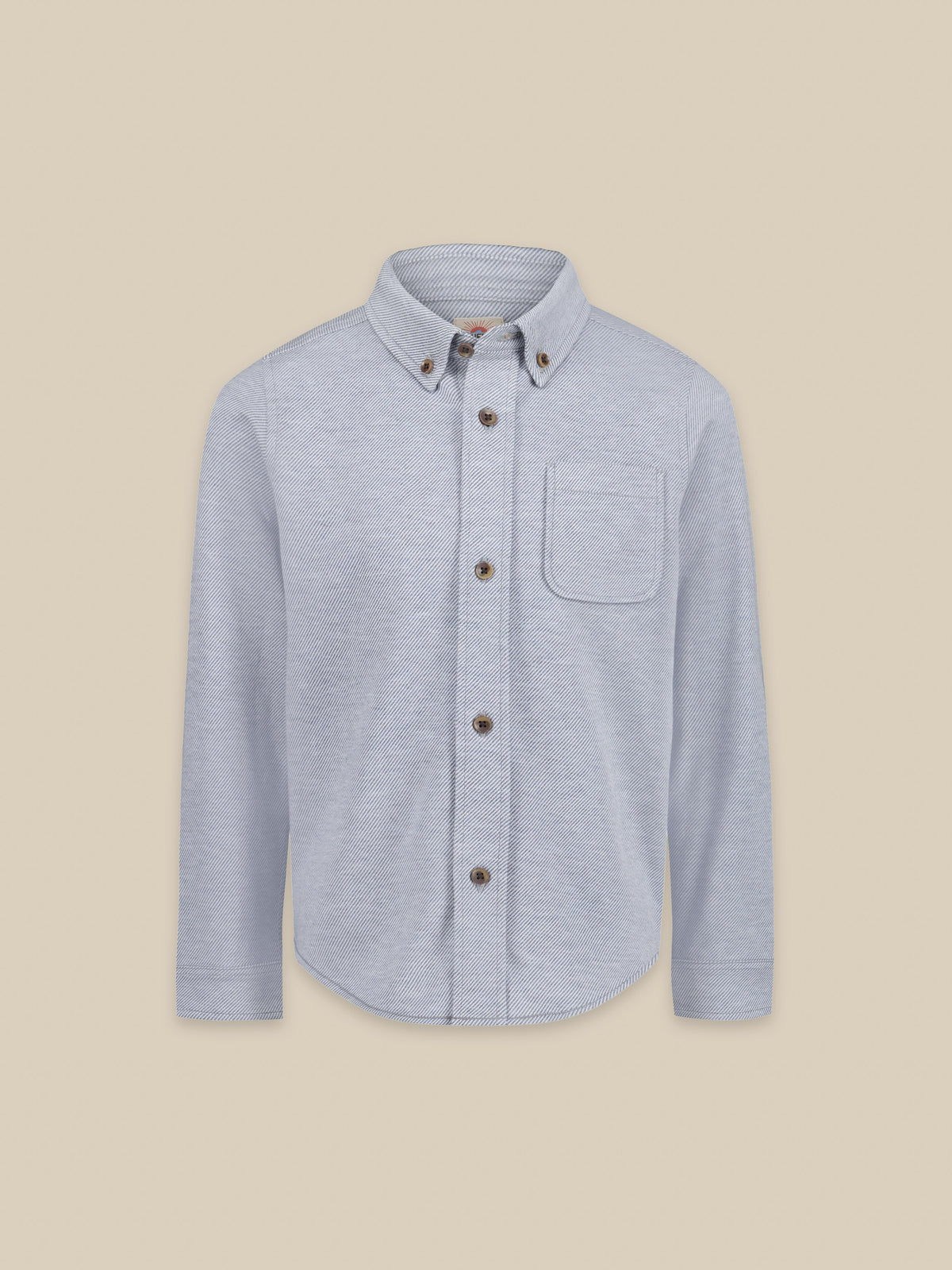 Little Kids Coastline Knit Shirt - Oceanside Blue, image 6 of 6