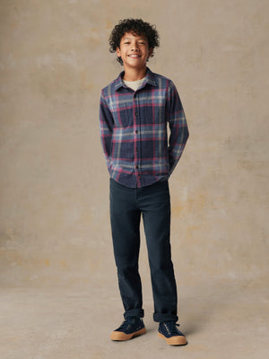 Big Kids Legend Sweater Shirt - Deer Lake Plaid