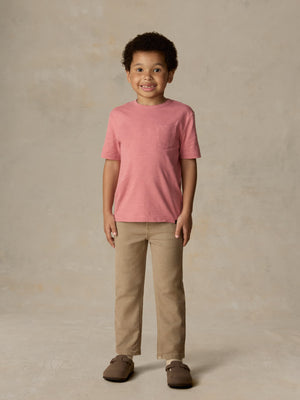 Kids Sunwashed Regenerative Pocket Tee - Faded Flag