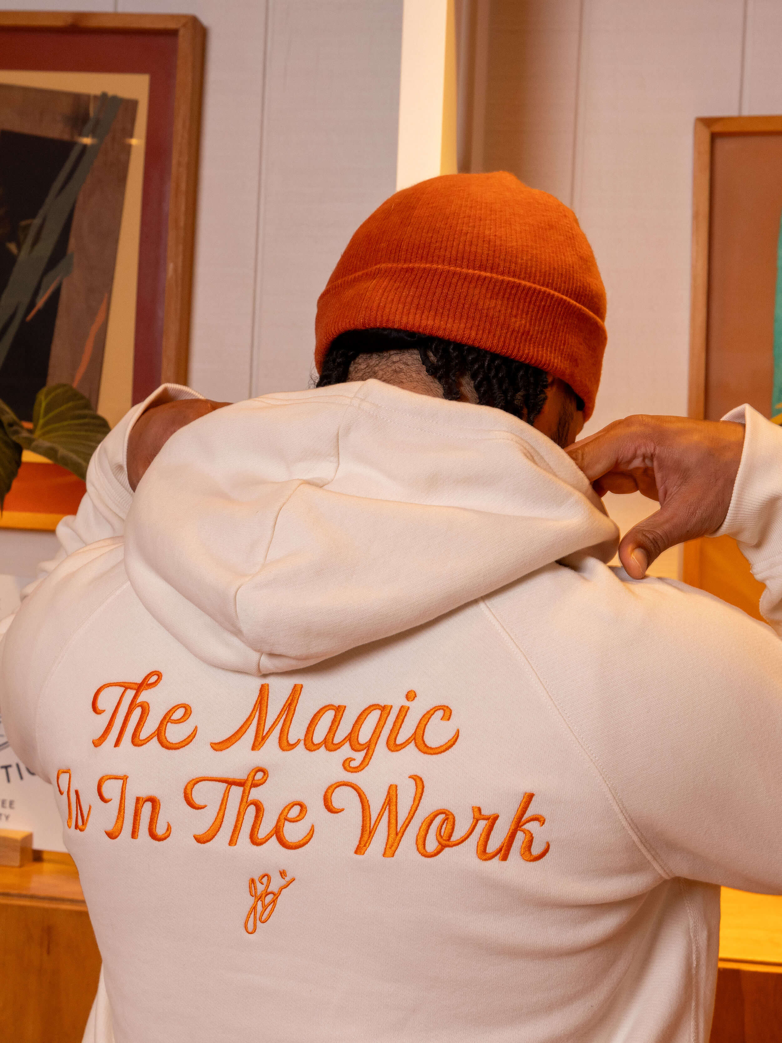 Jalen Brunson High Standard Fleece Hoodie - Cabo Blanco | Faherty Brand