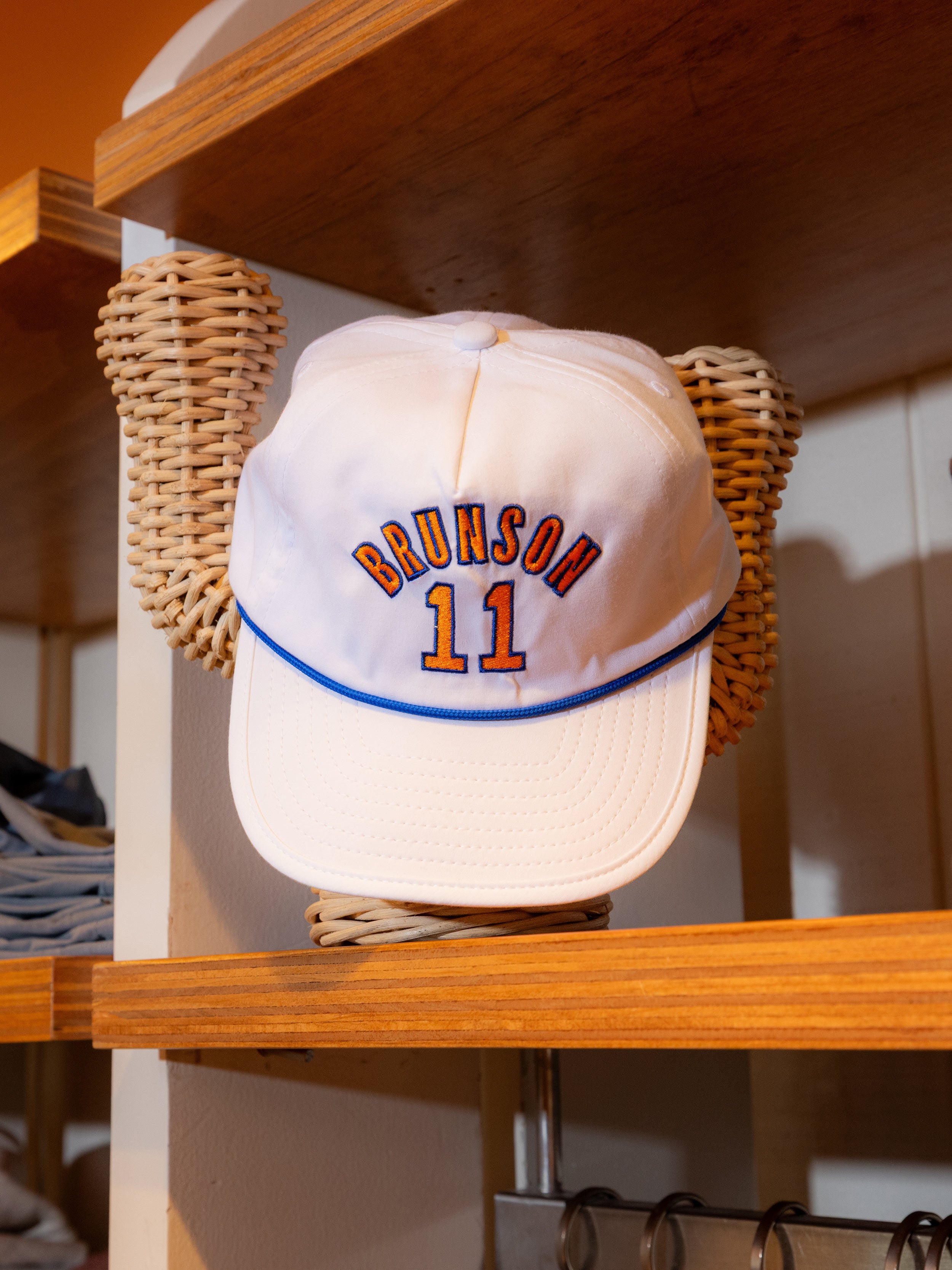 Jalen Brunson Corded All Day Hat - White | Faherty Brand