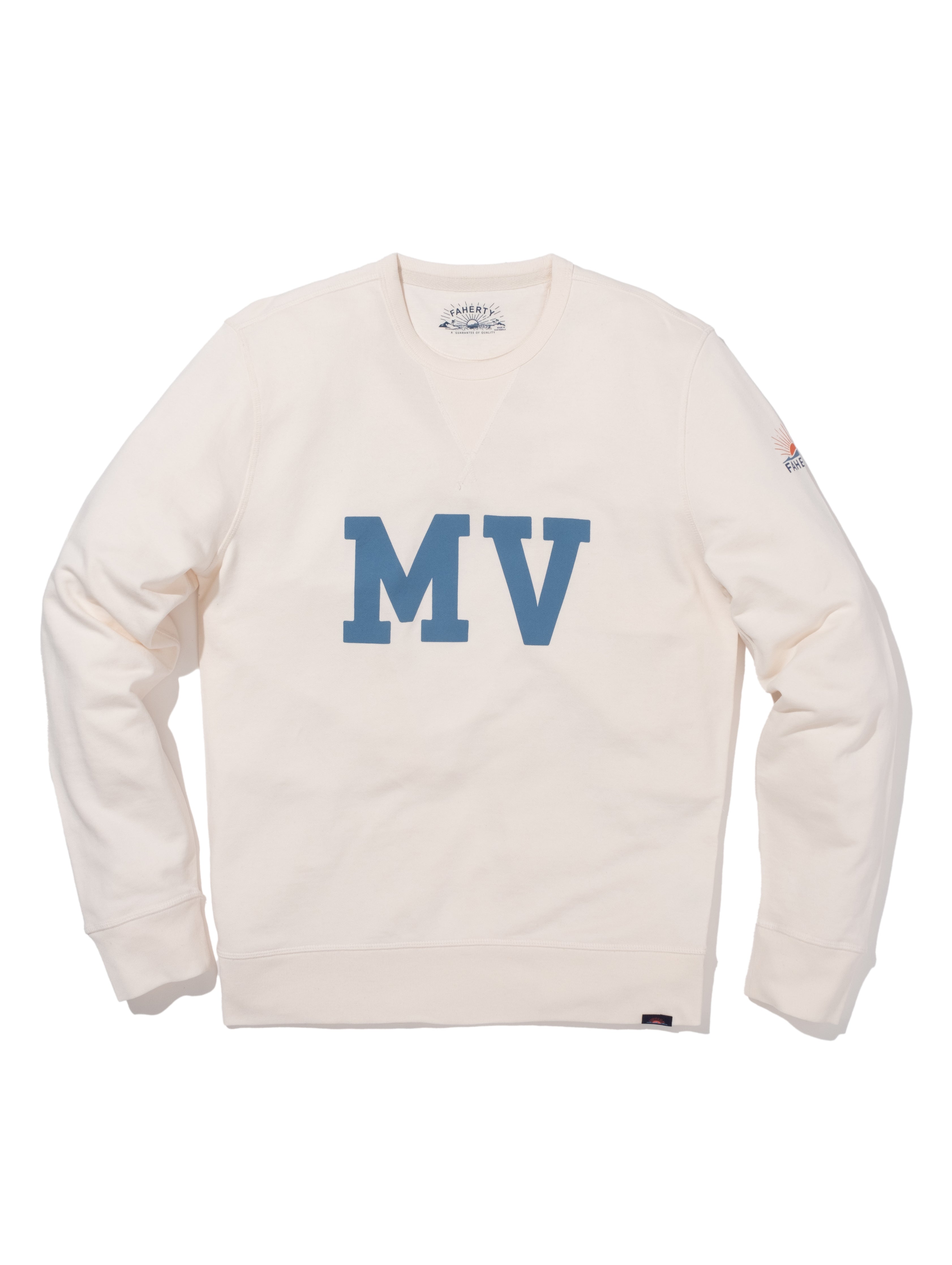 Martha's Vineyard Long-Sleeve Terry Crewneck - Solar White