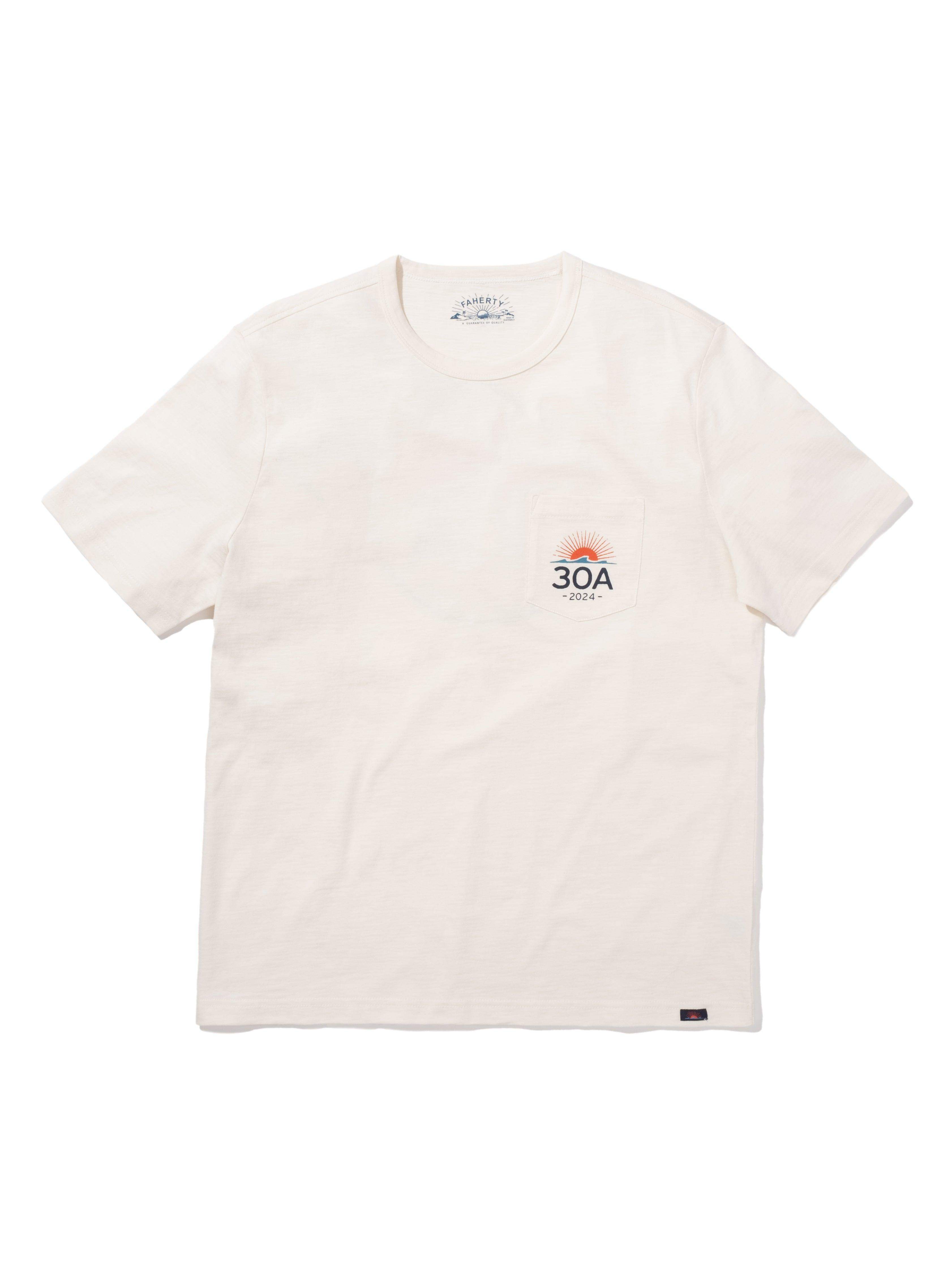 Rosemary Beach Short-Sleeve Crew T-Shirt - White