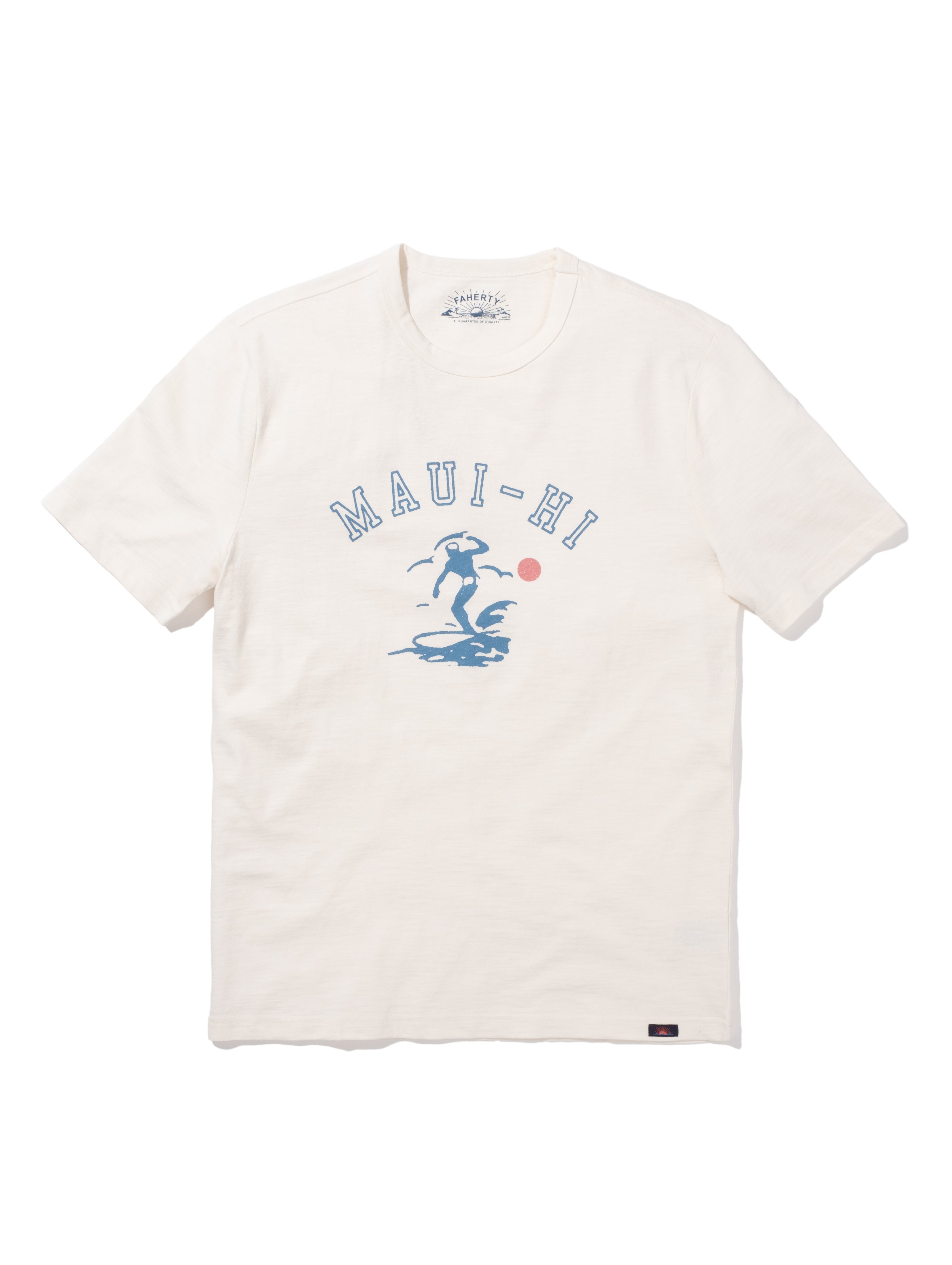 Maui Short-Sleeve Crew T-Shirt - White