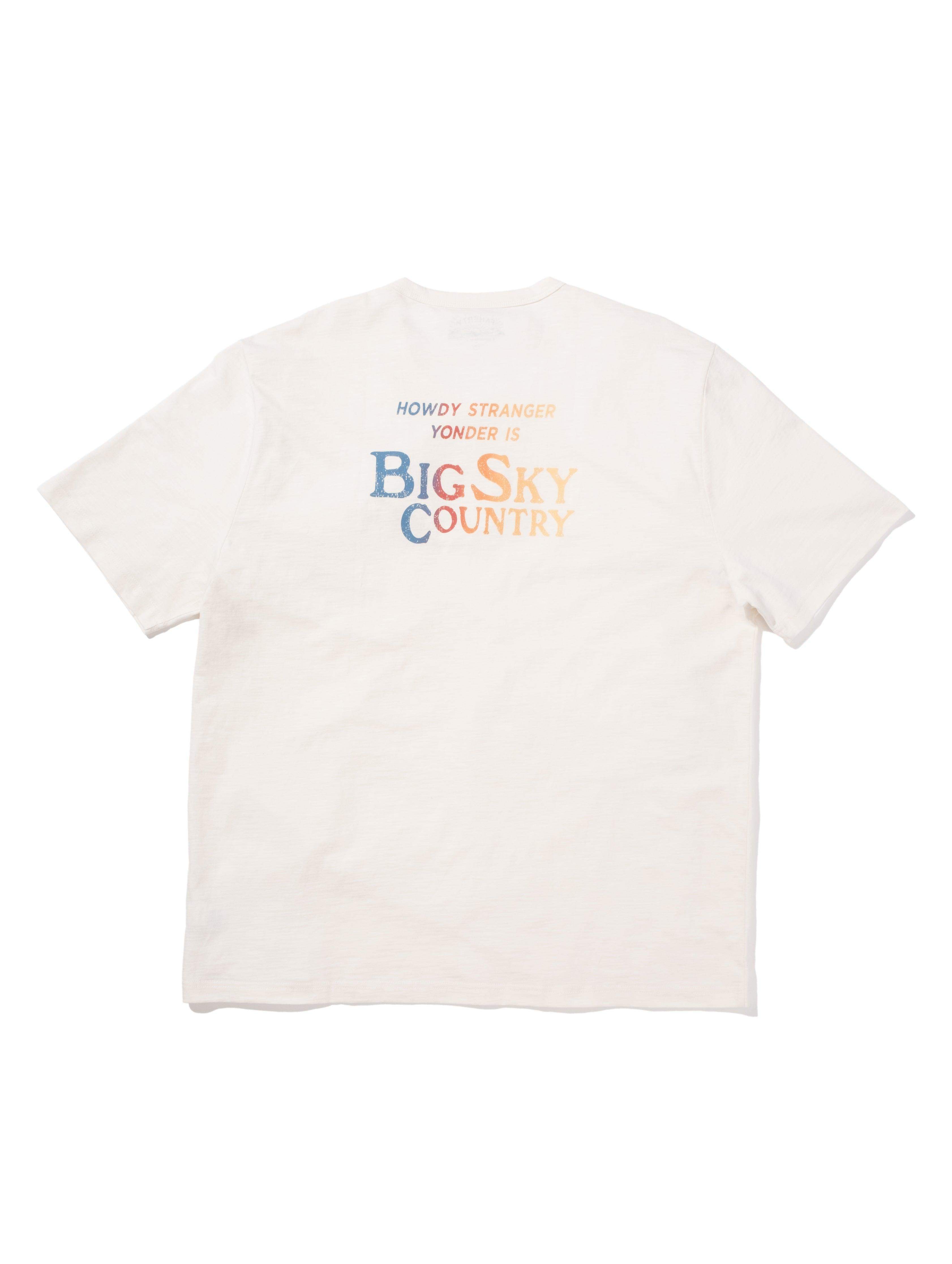 Big Sky Short-Sleeve Crew T-Shirt - White