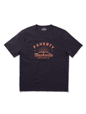 Nashville Short-Sleeve Crew T-Shirt - Washed Black