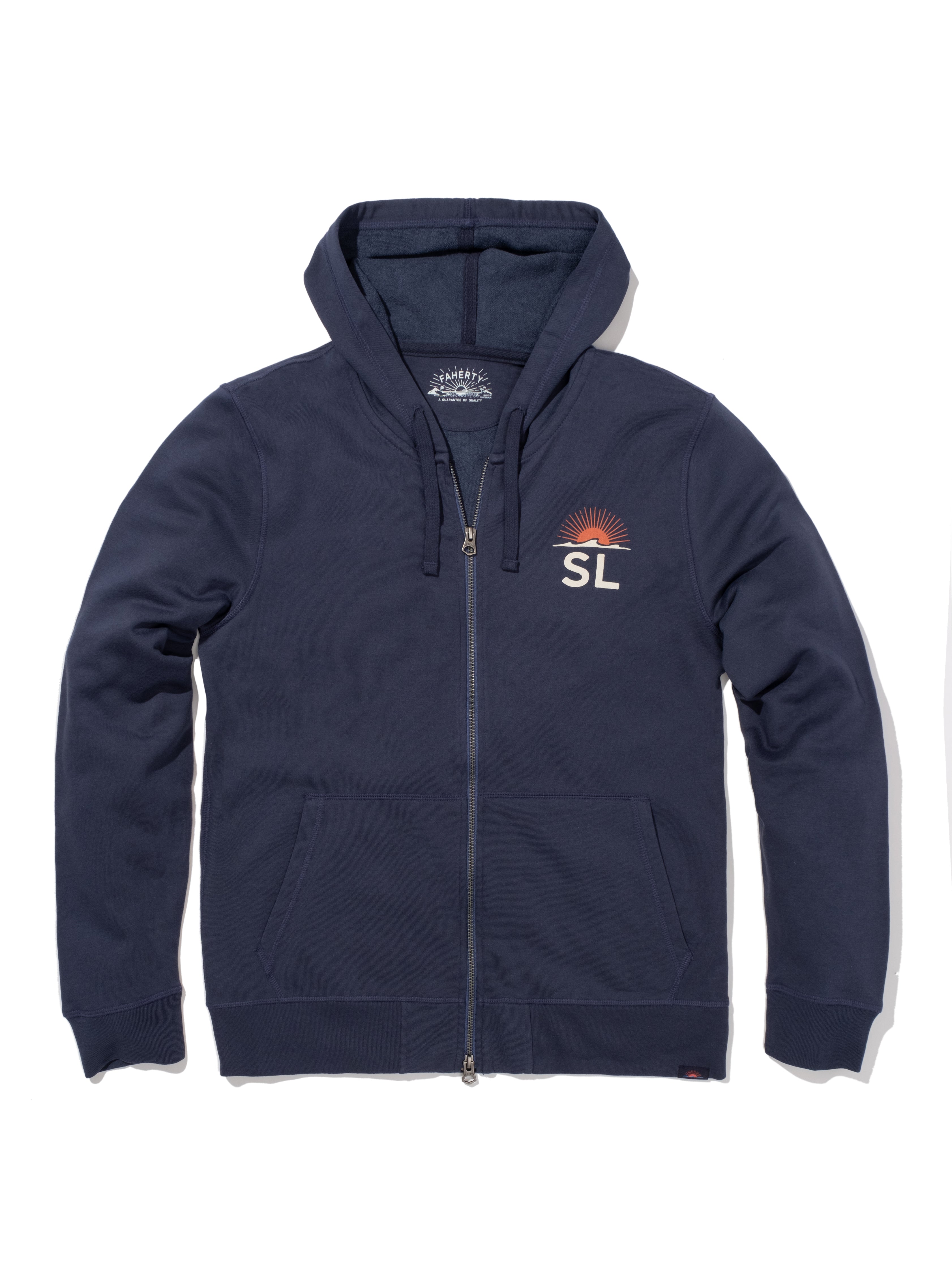 Spring Lake Zip Hoodie - Dune Navy