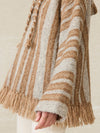 Snowfields Cashmere Blend Poncho - Pebble Grey