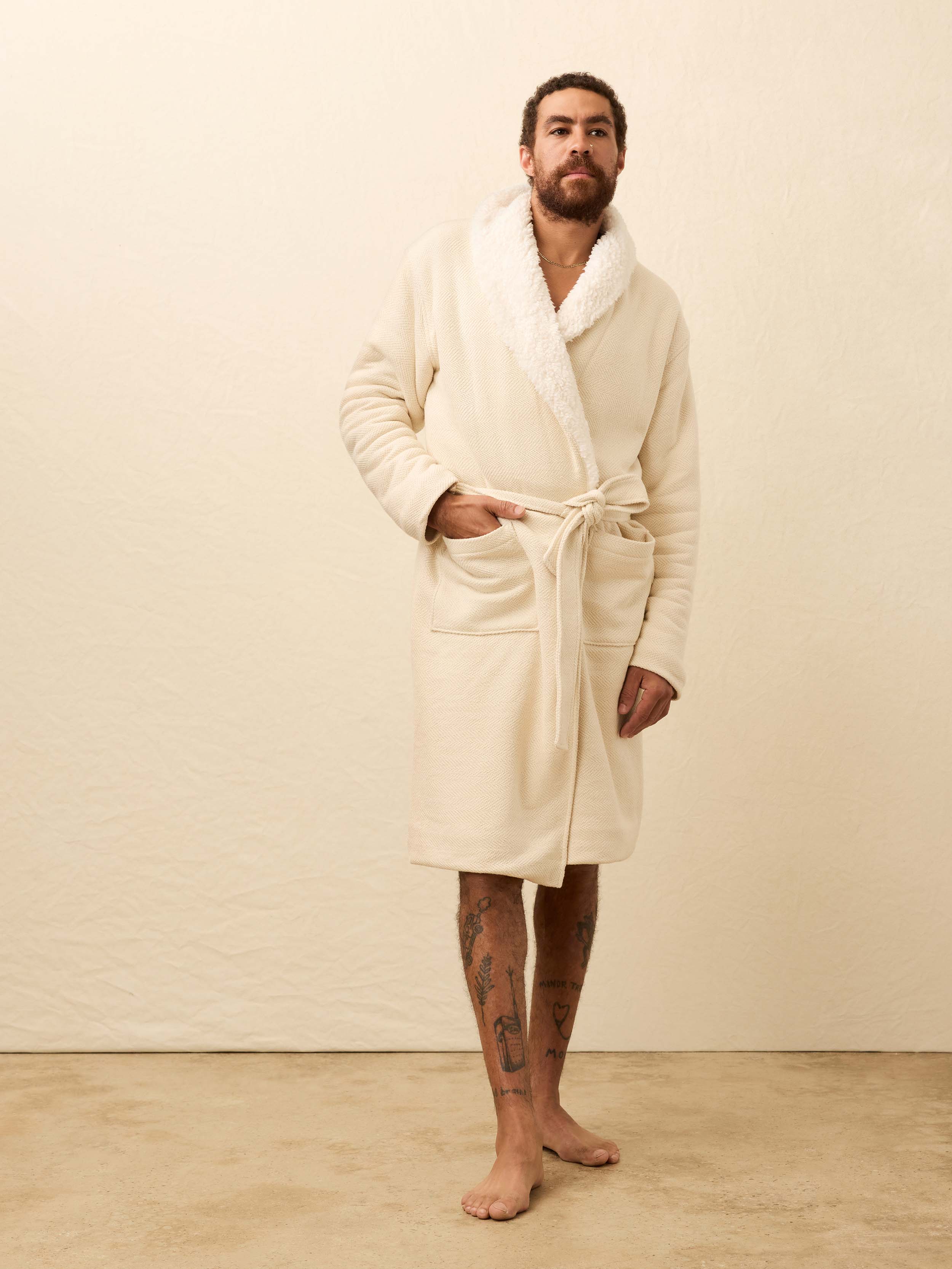 Whitewater High Pile Fleece Robe - Summer Sands