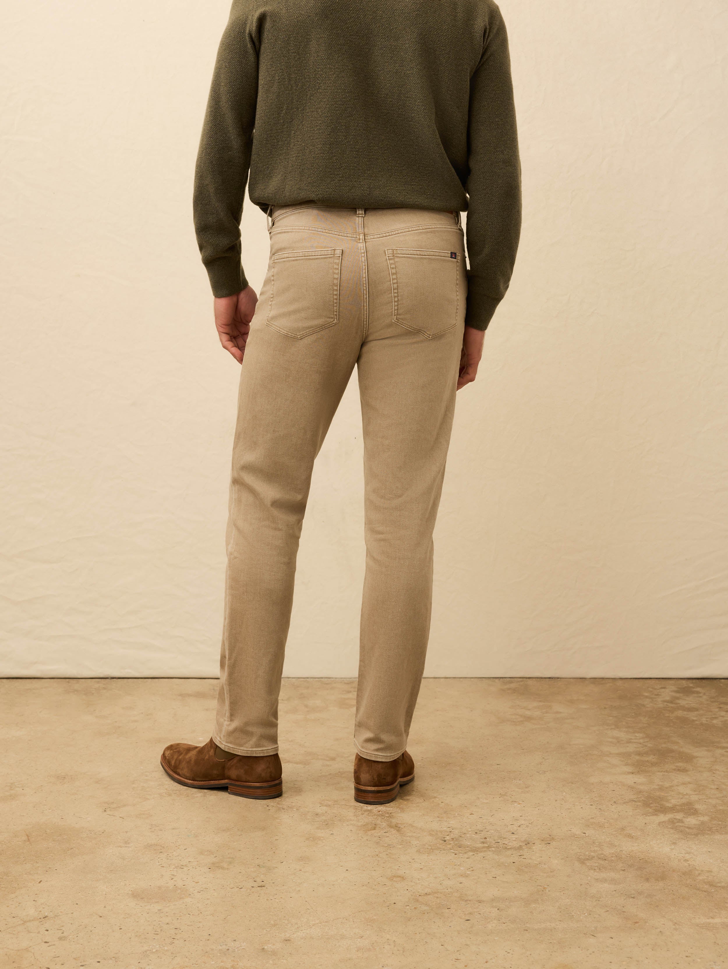 Stretch Terry 5-Pocket Pant - Desert Khaki