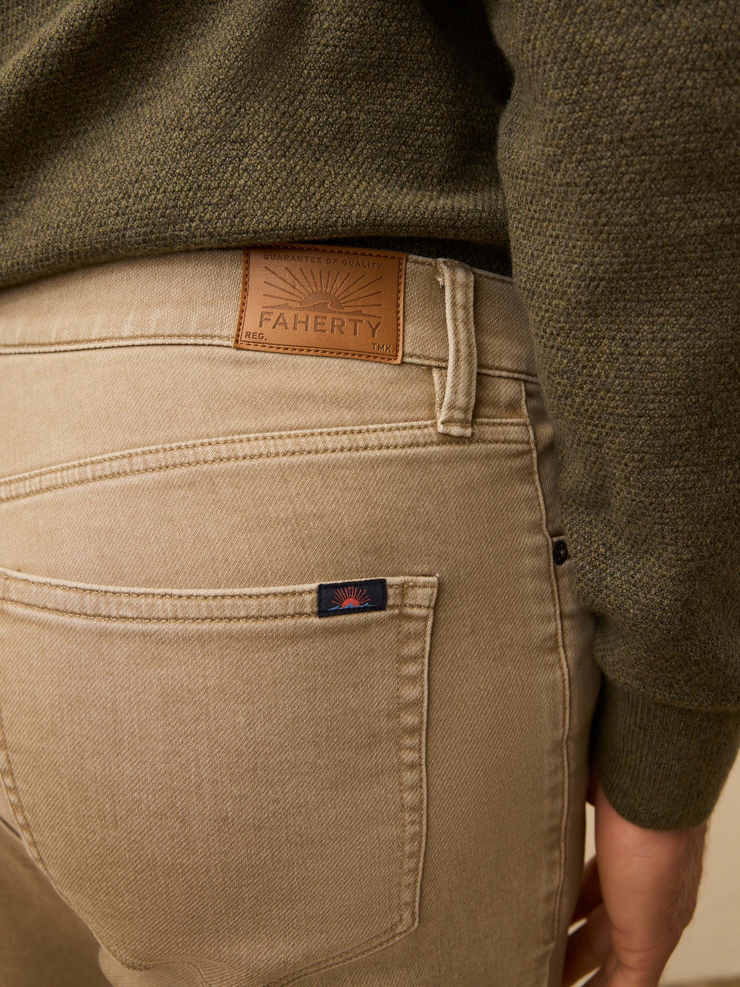 Stretch Terry 5-Pocket Pant - Desert Khaki