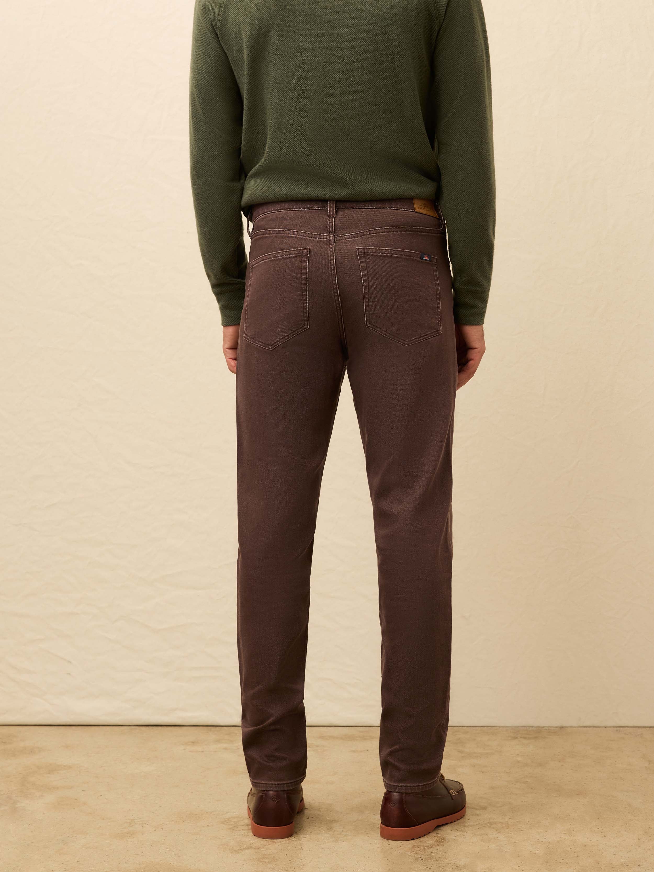 Stretch Terry 5-Pocket Pant- Northern Brown