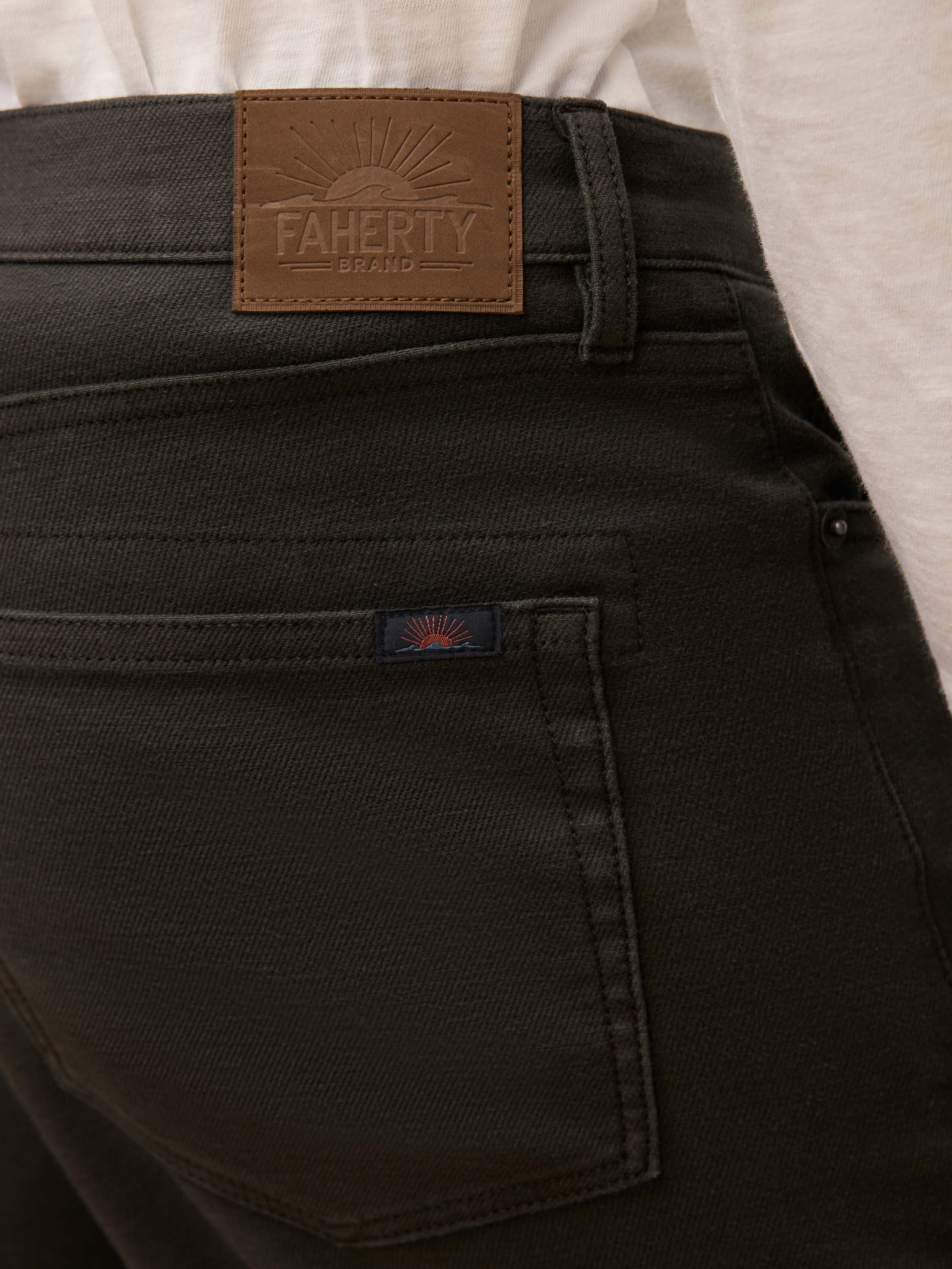 Stretch Terry 5-Pocket Pant - Onyx Black