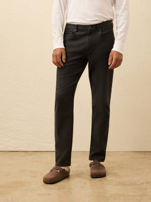 Stretch Terry 5-Pocket Pant - Onyx Black