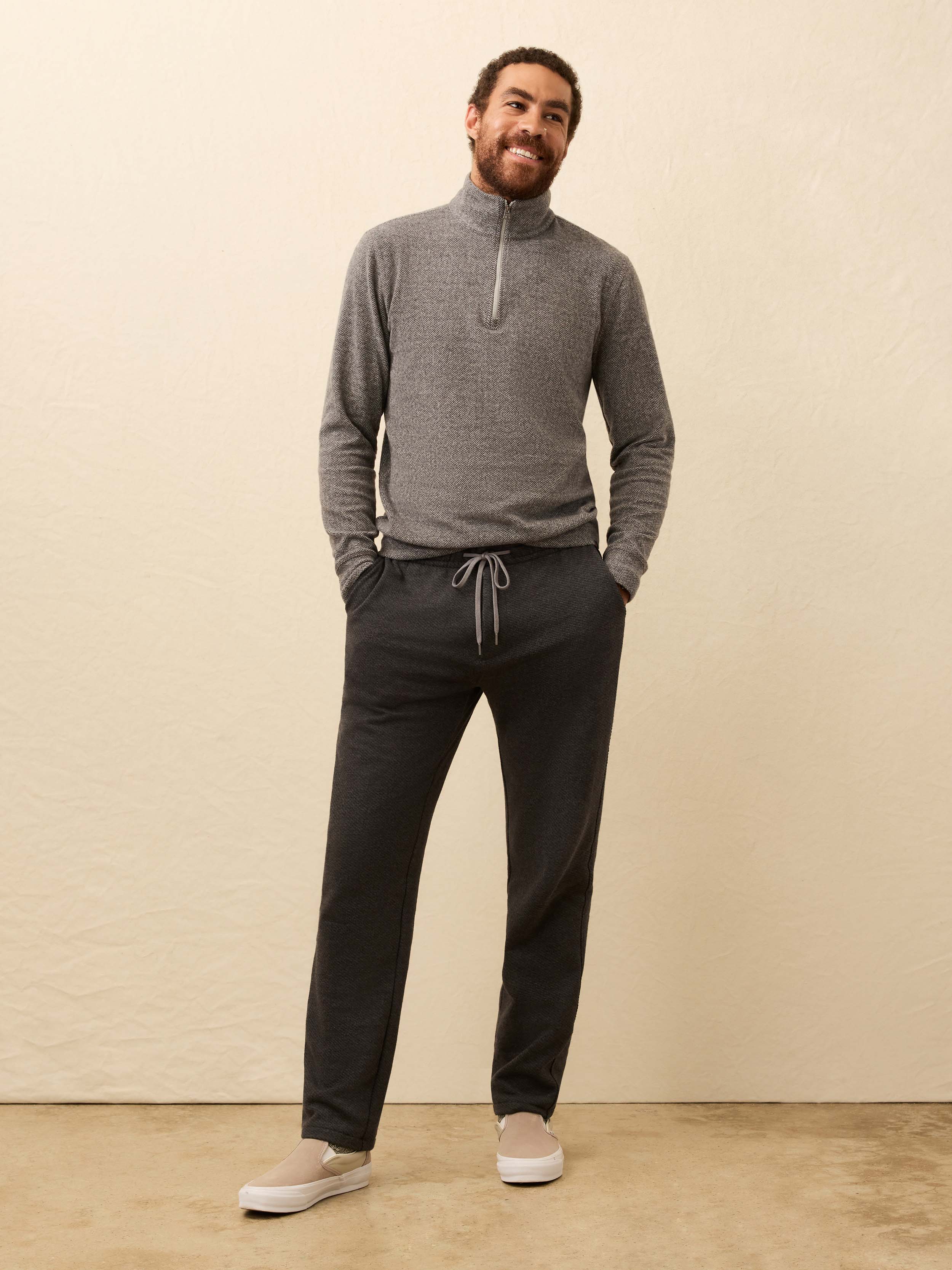 black jogger dress pants Black Stretch Joggers