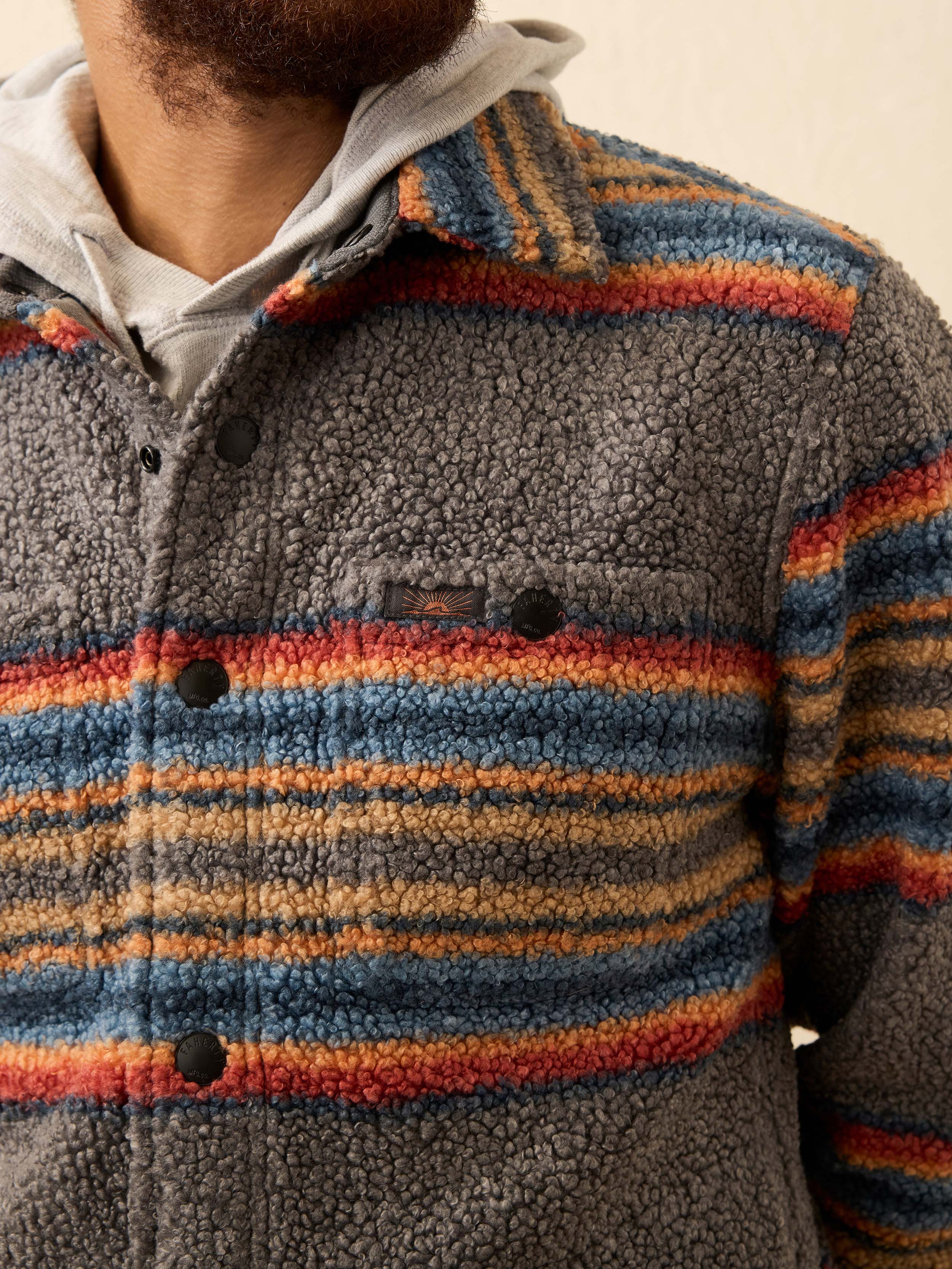 Range Fleece CPO - Buffalo Rock Stripe