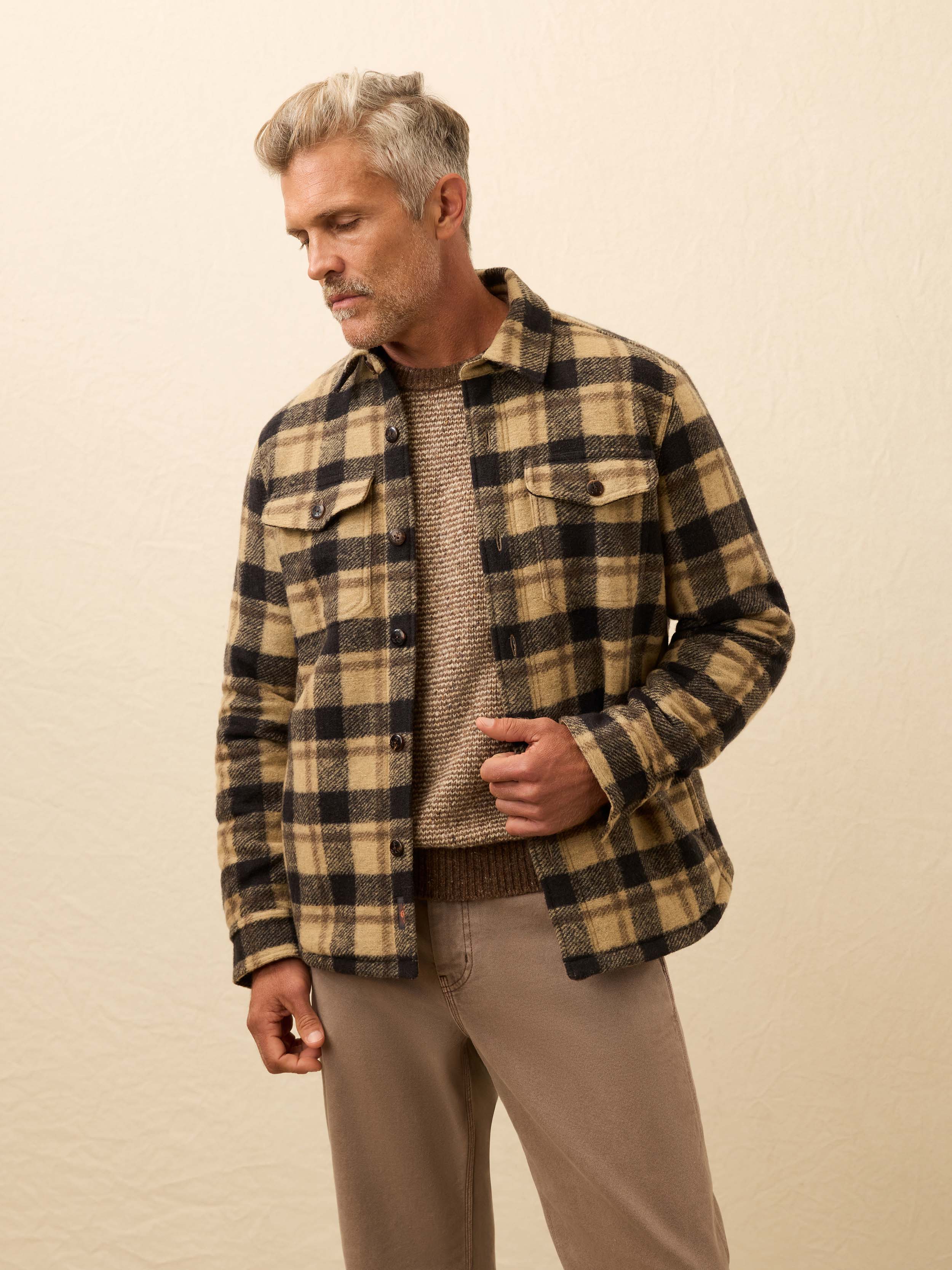 Range Fleece Lined CPO - Shadow Earth Plaid