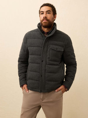 Teton Valley Deck Jacket - Dark Steel Charcoal Herringbone