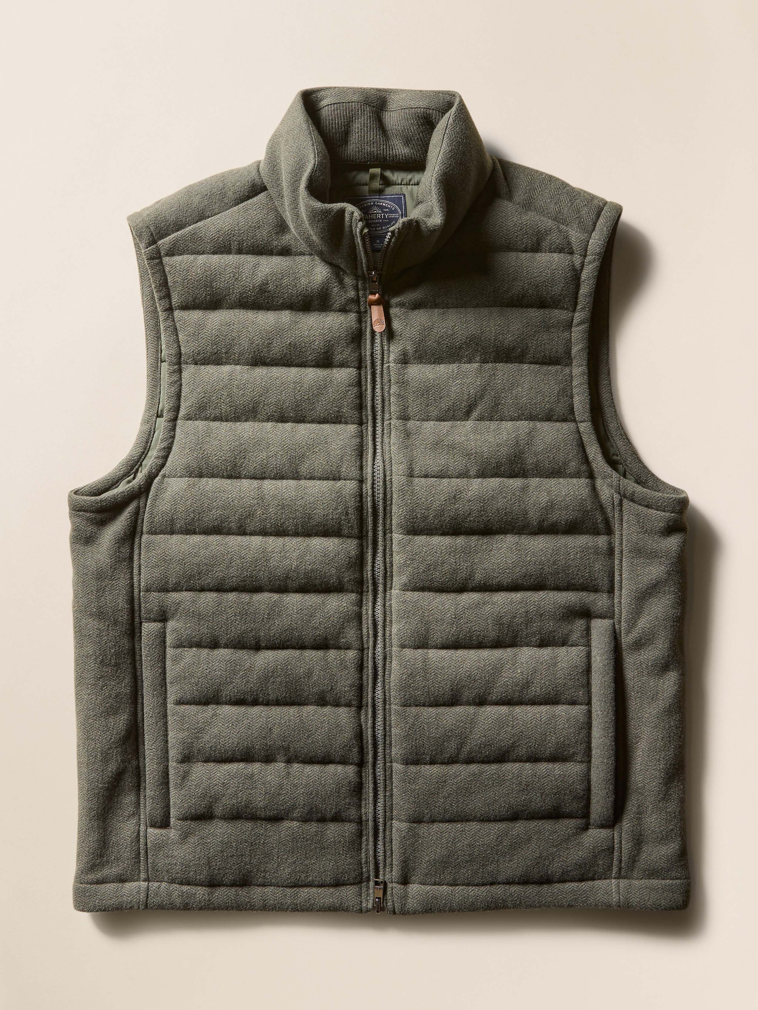 Teton Valley Vest - Olive Lake Herringbone