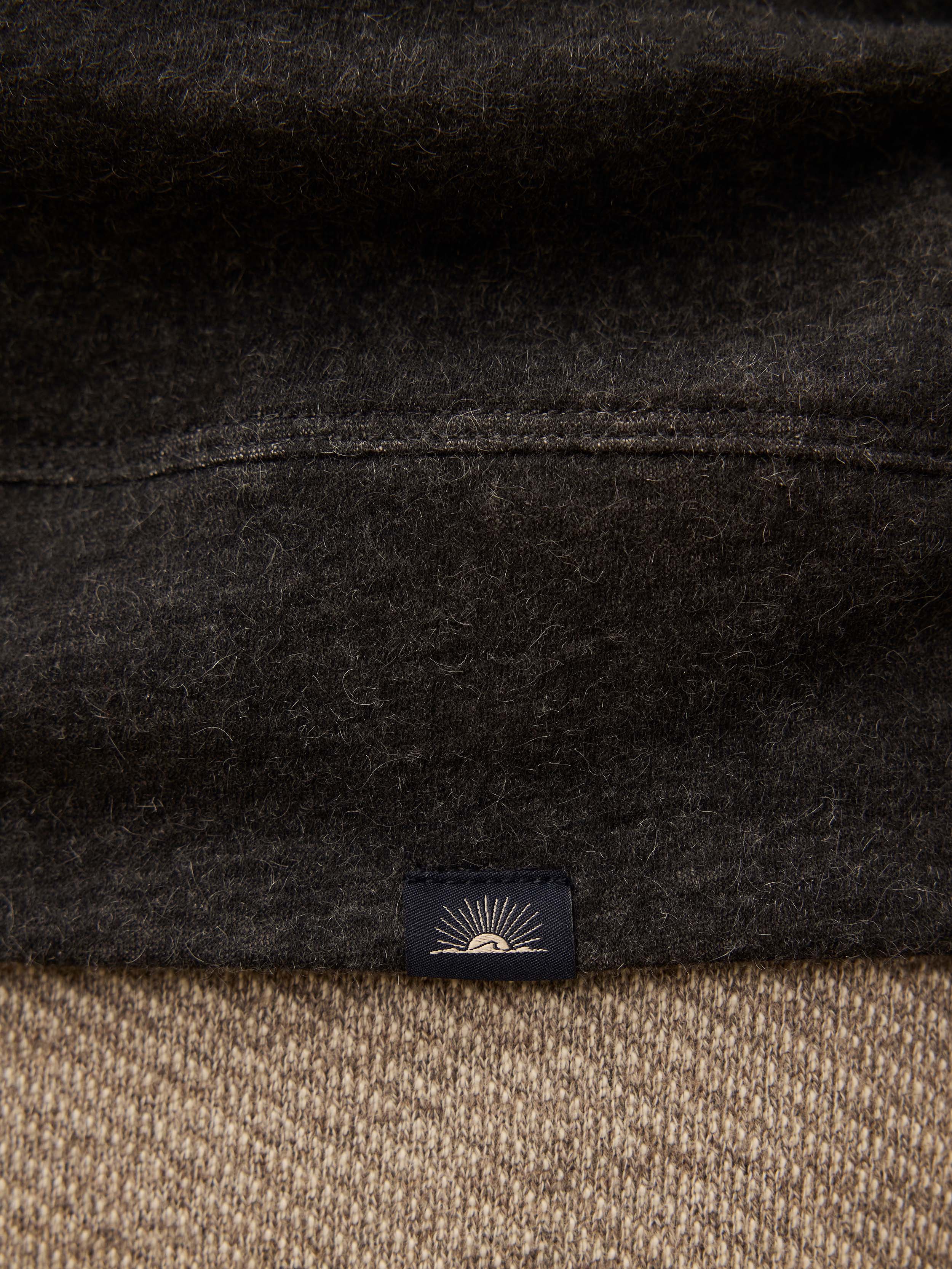 Aspen Lounge Cashmere Hoodie - Coal Smoke Melange