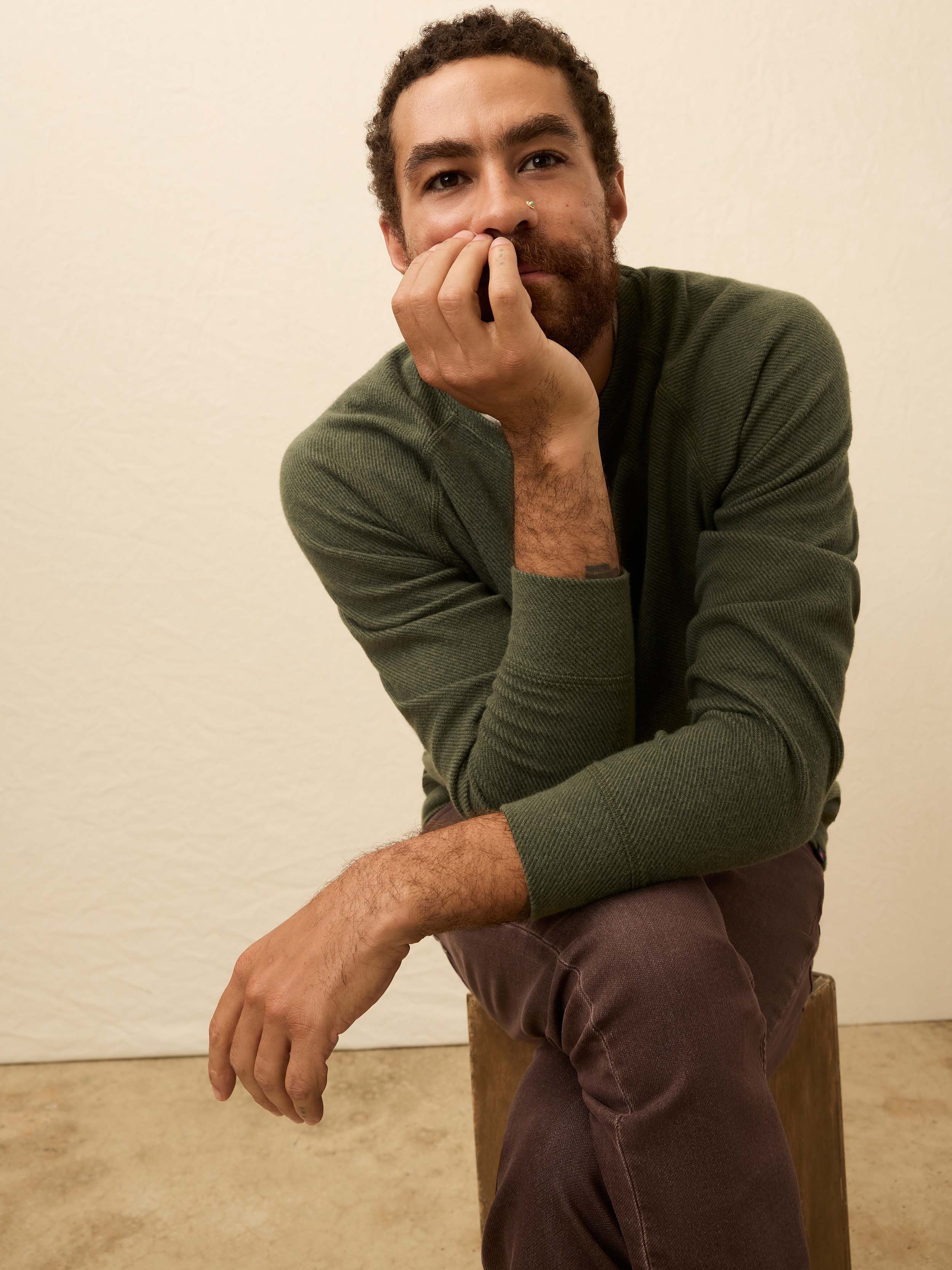 Legend Sweater Crew - Fall Evergreen Twill