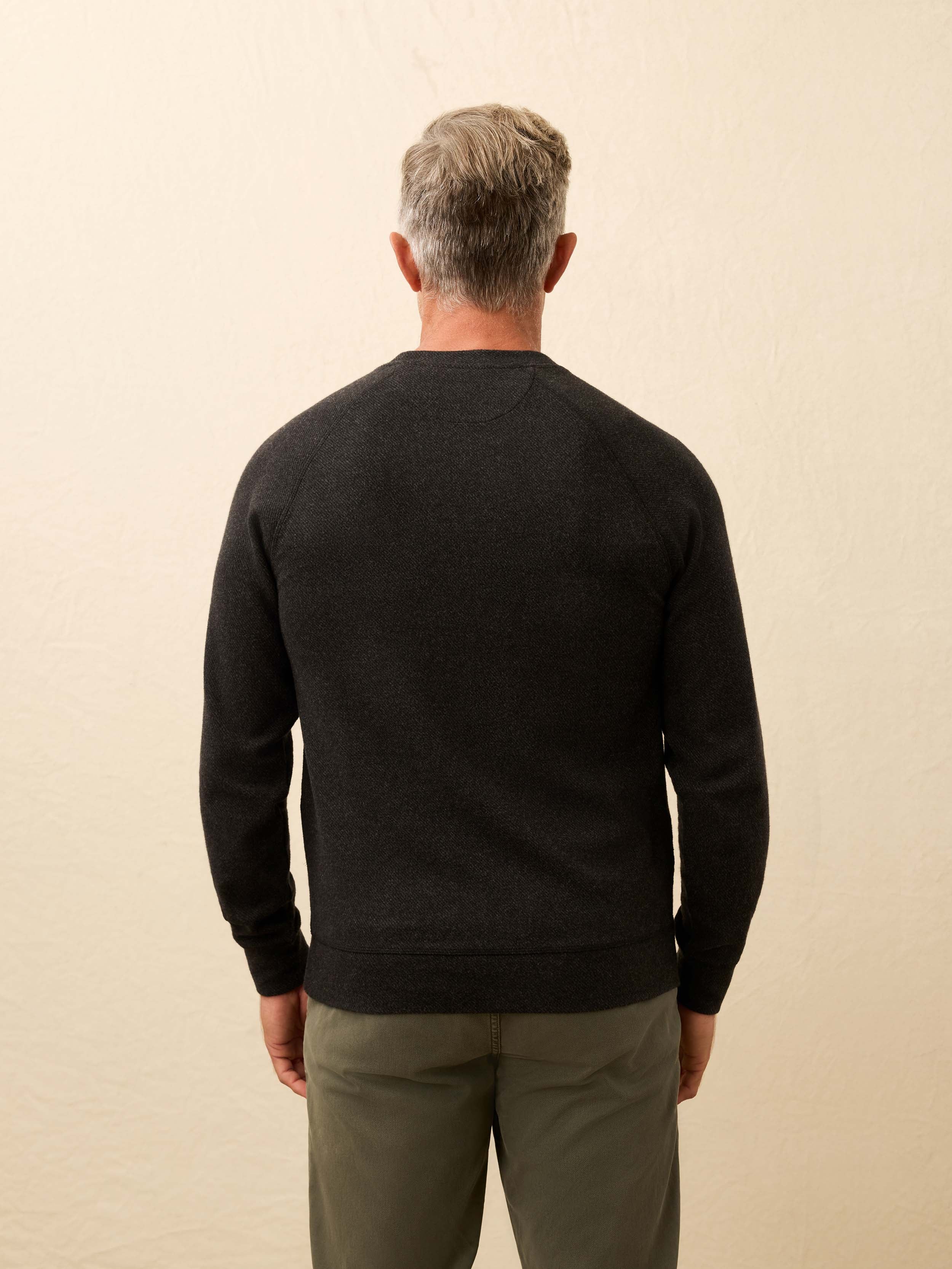 Legend Sweater Crew - Heathered Black Twill