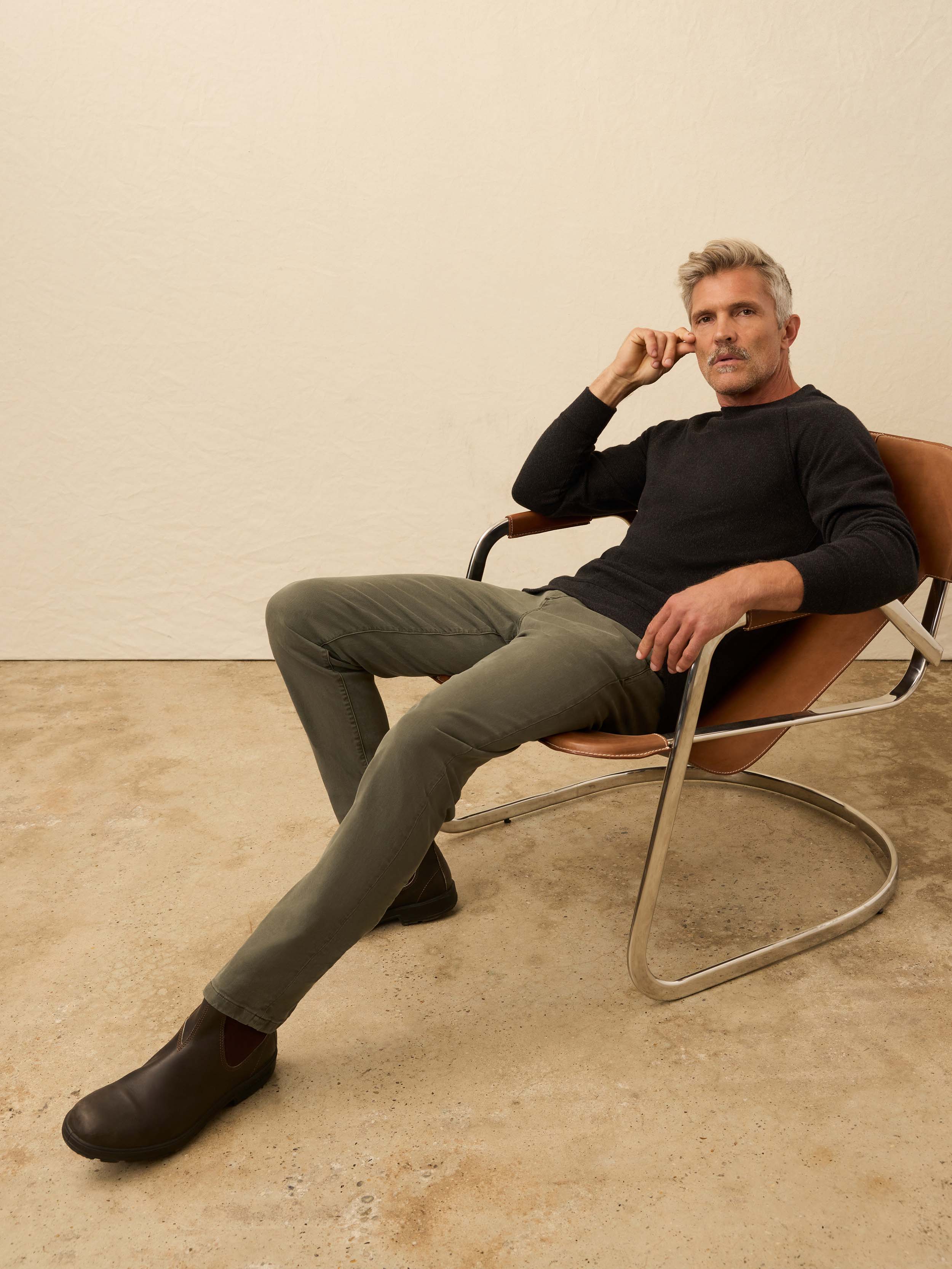 Legend Sweater Crew - Heathered Black Twill