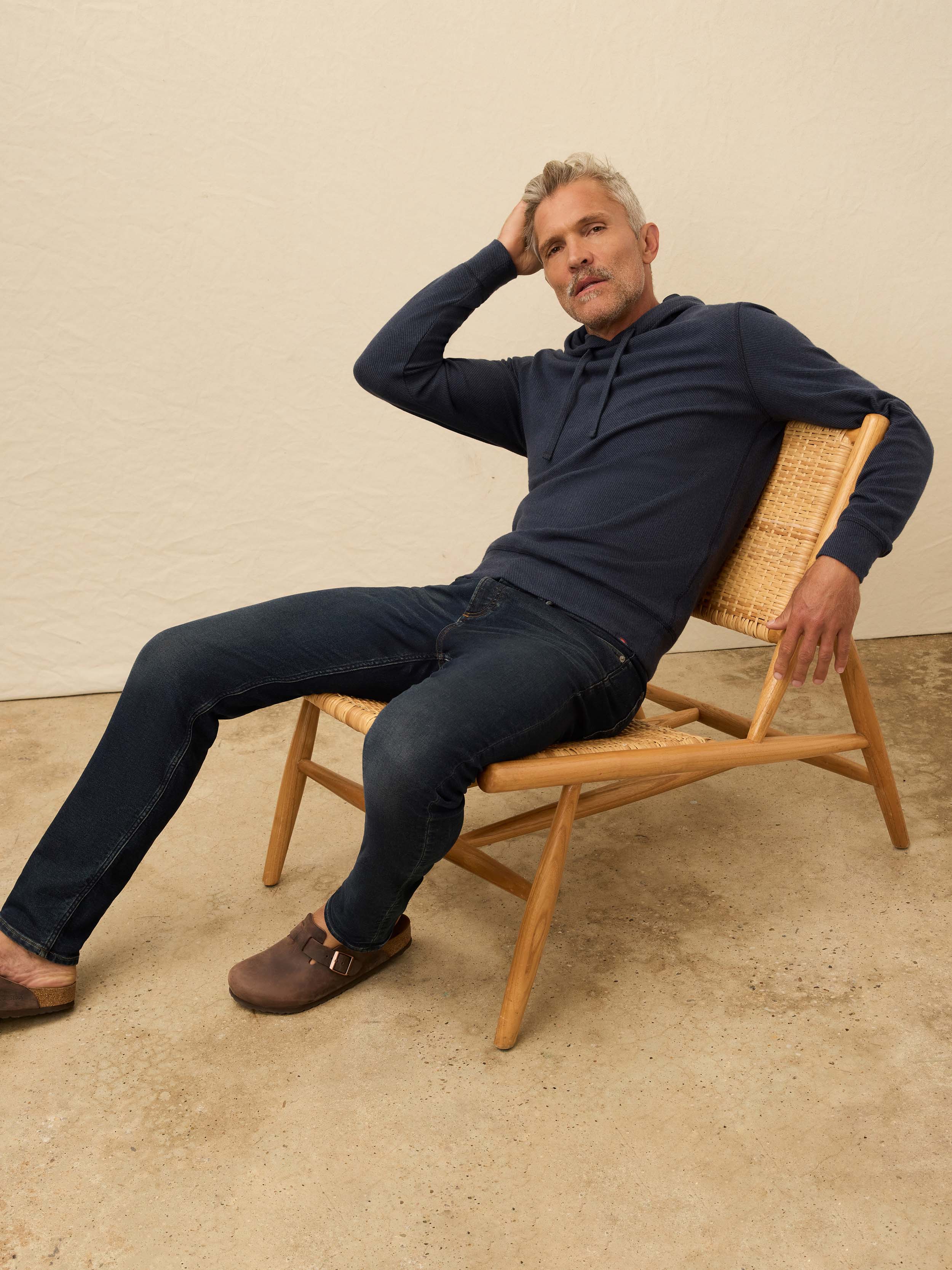 Legend Sweater Hoodie - Brighton Navy Twill