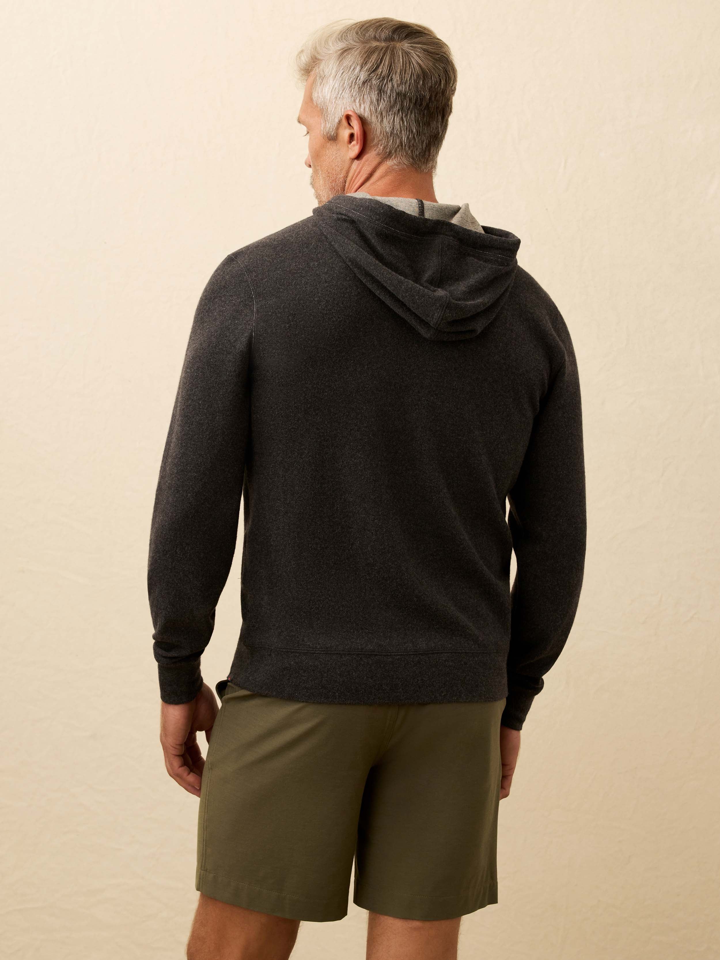 Legend™ Sweater Hoodie - Charcoal Heather Surf Stripe