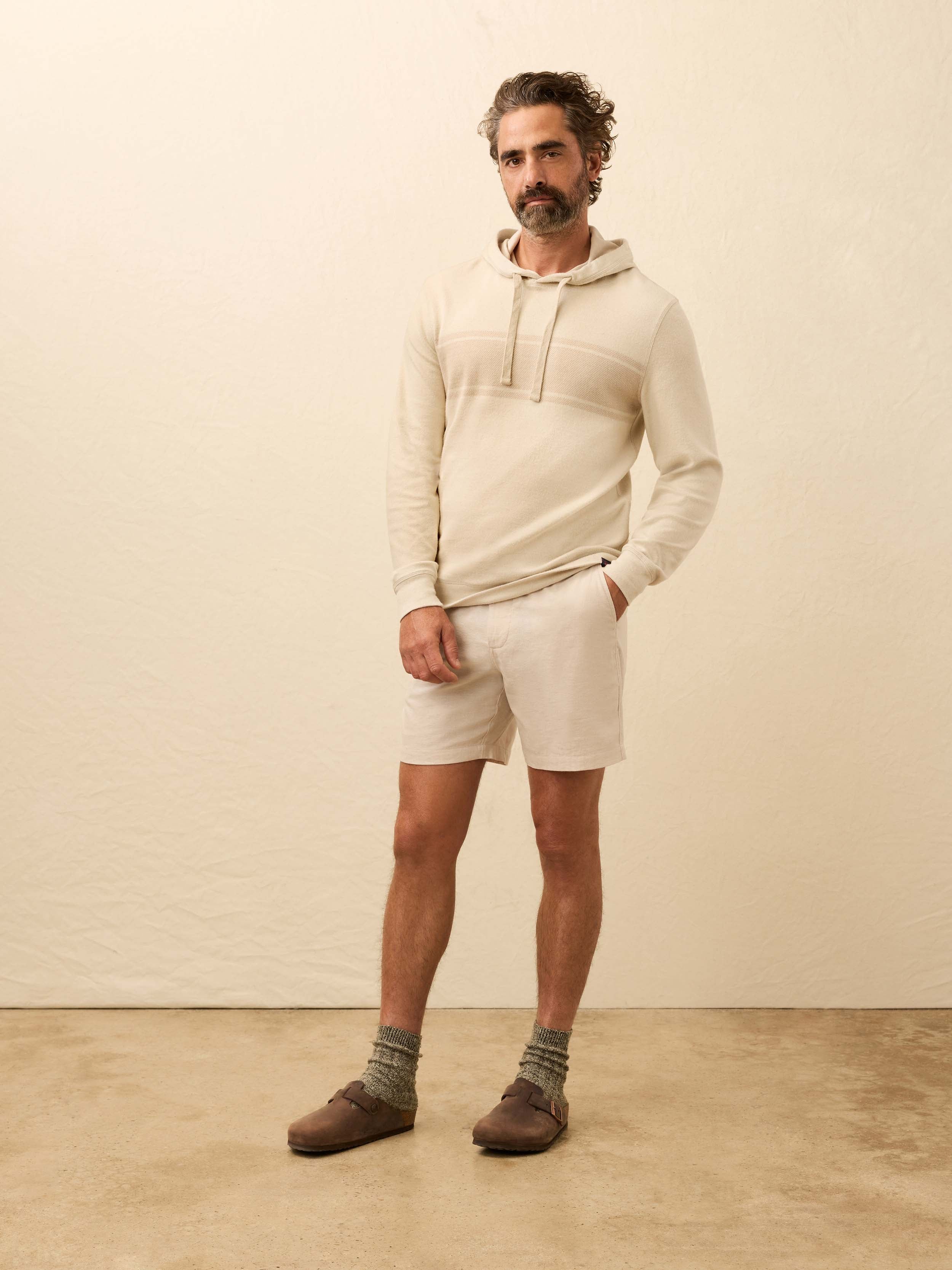 Legend Sweater Hoodie - Winter Oat Surf Stripe