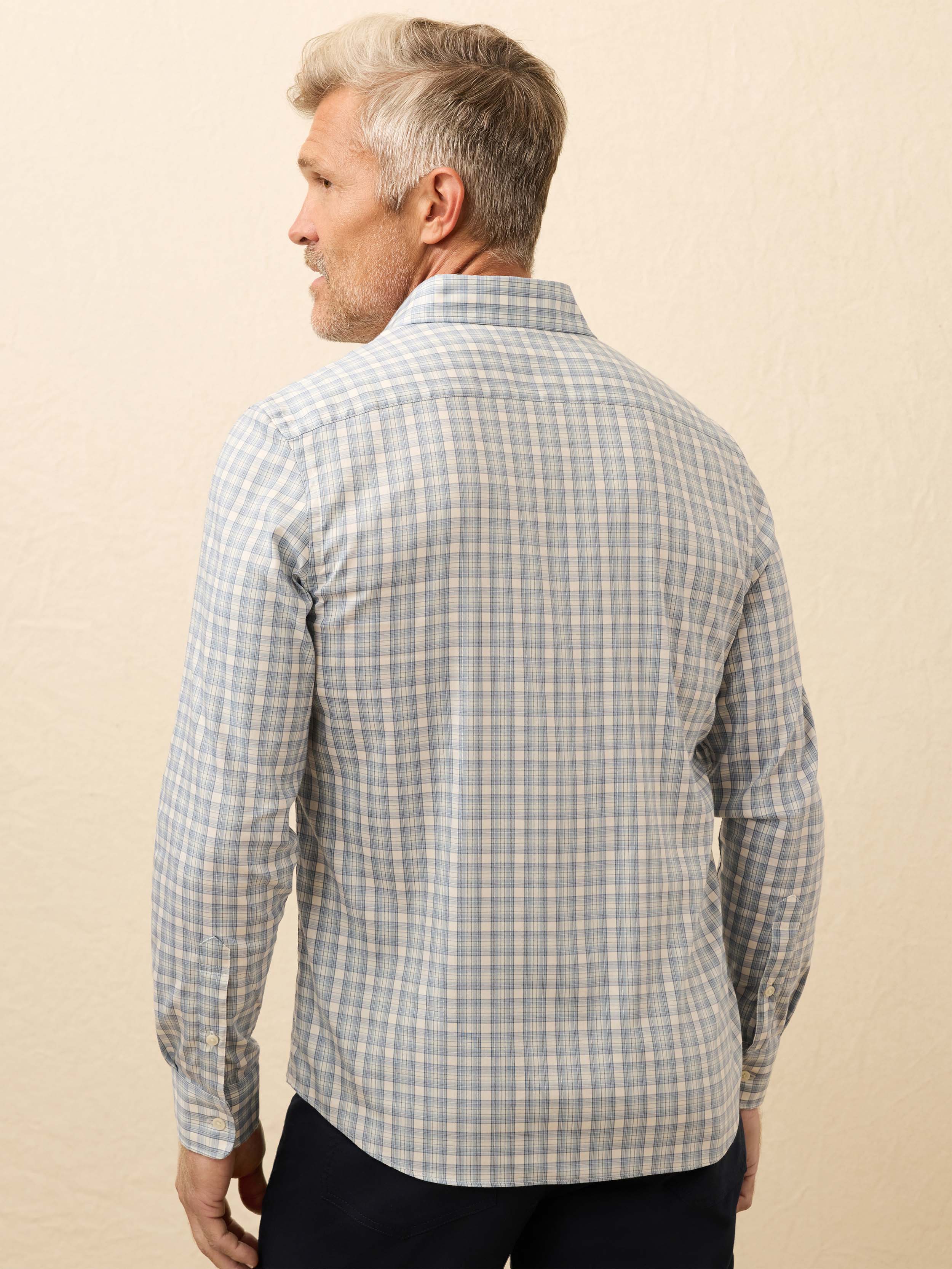 The Movement™ Shirt - Ivory Sea Plaid | Faherty Brand