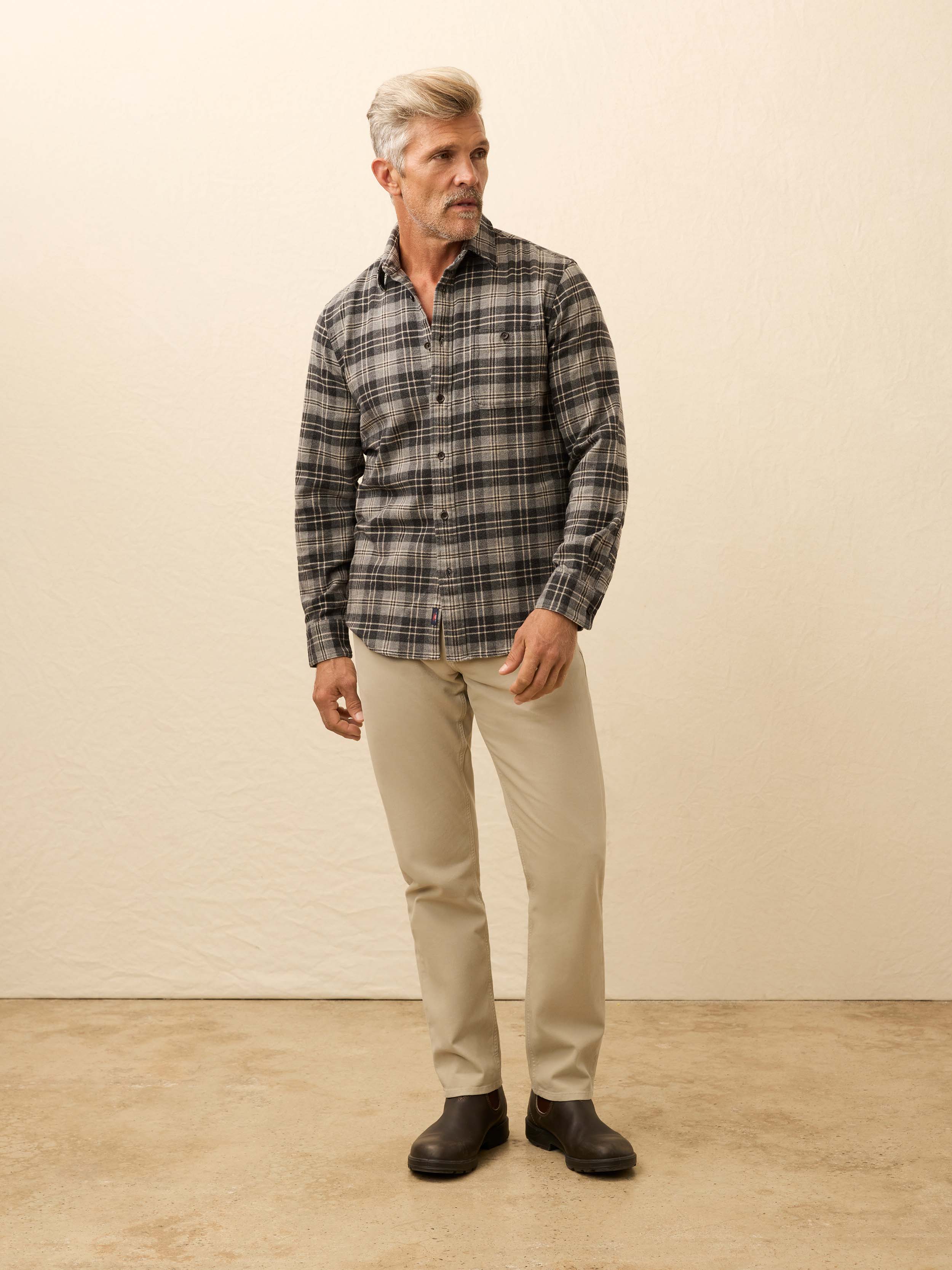 Super Brushed Flannel - Dark Cloud Plaid