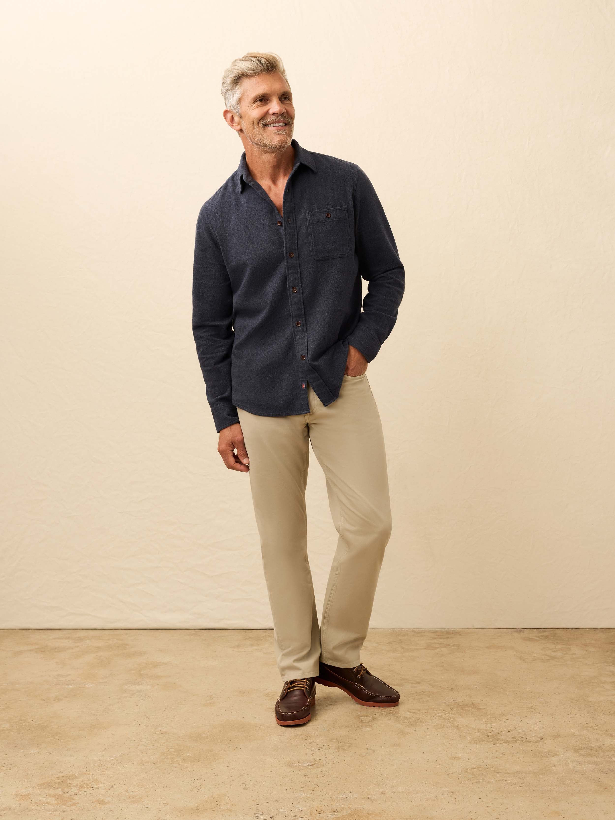 Super Brushed Flannel - Navy Harbor