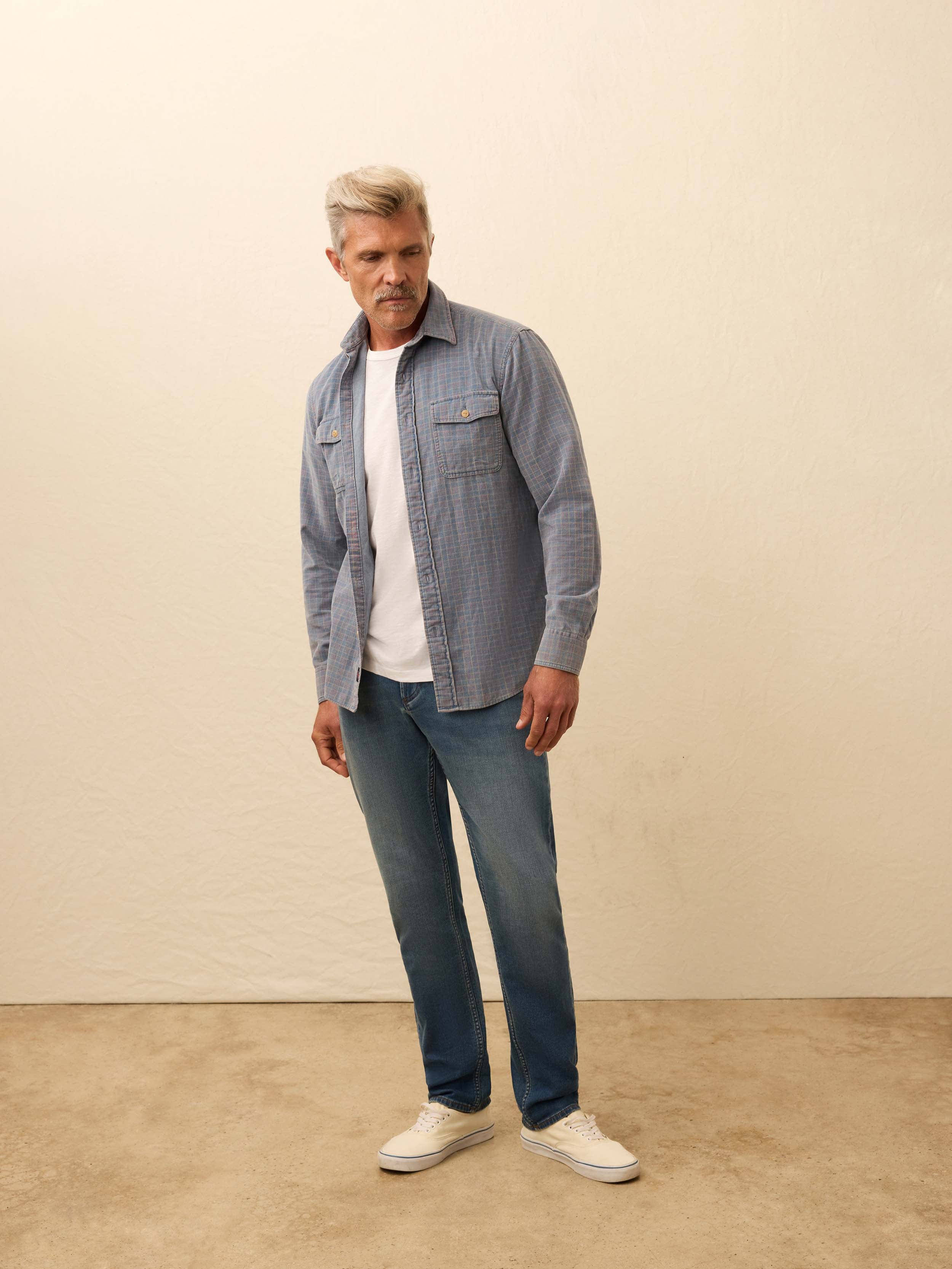 Corduroy Workshirt - Indigo Belle Plaid