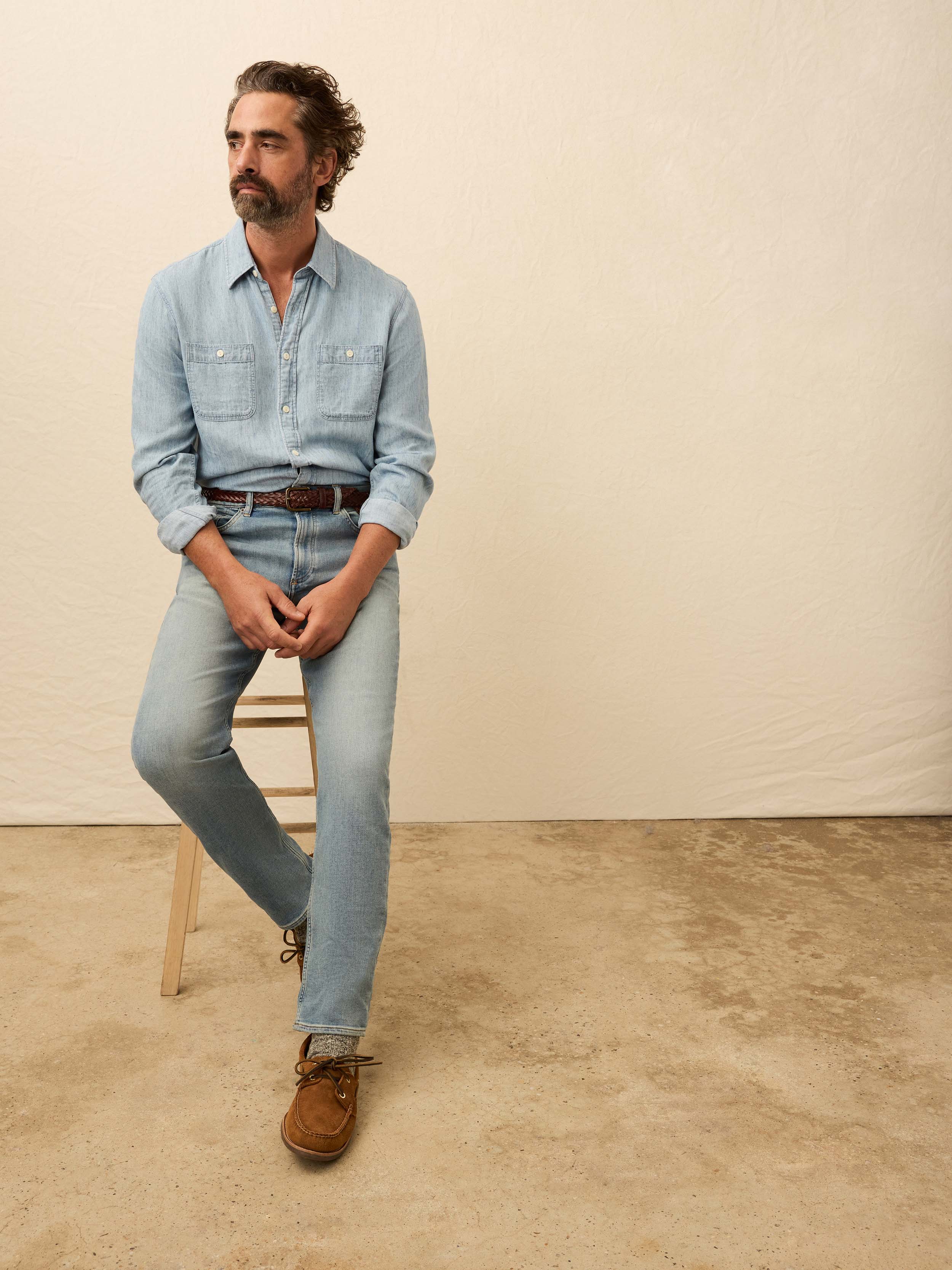 Tried & True Chambray Workshirt - Vintage Indigo