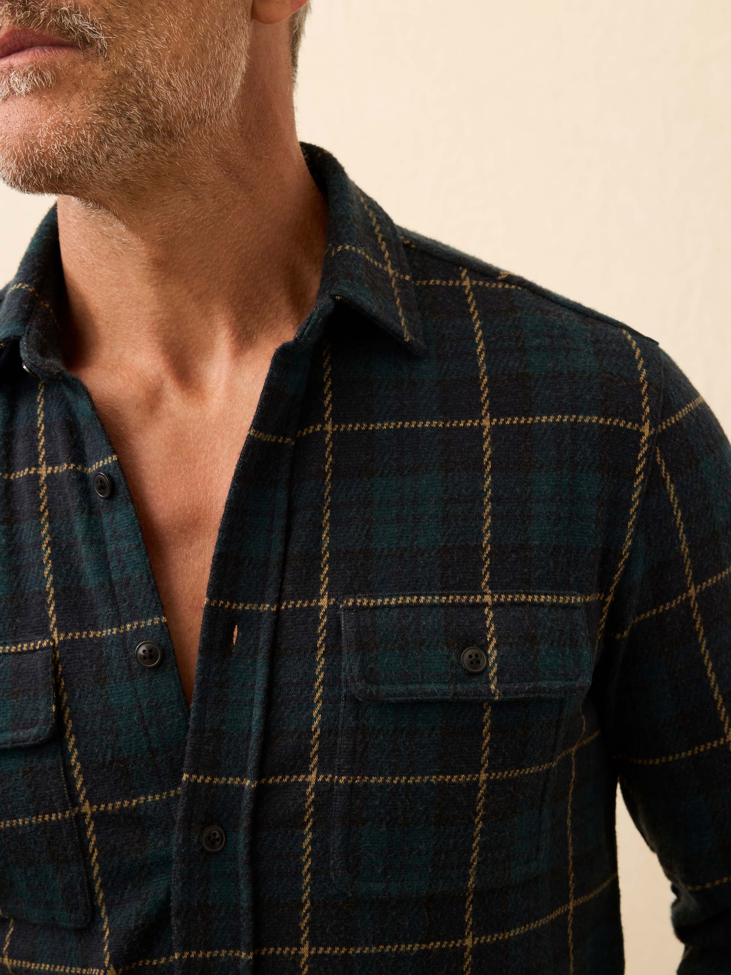 Legend™ Sweater Shirt - Lodge Blackwatch Plaid | Faherty Brand
