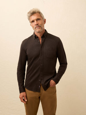 Coastline Knit Shirt - Bear Mountain Houndstooth