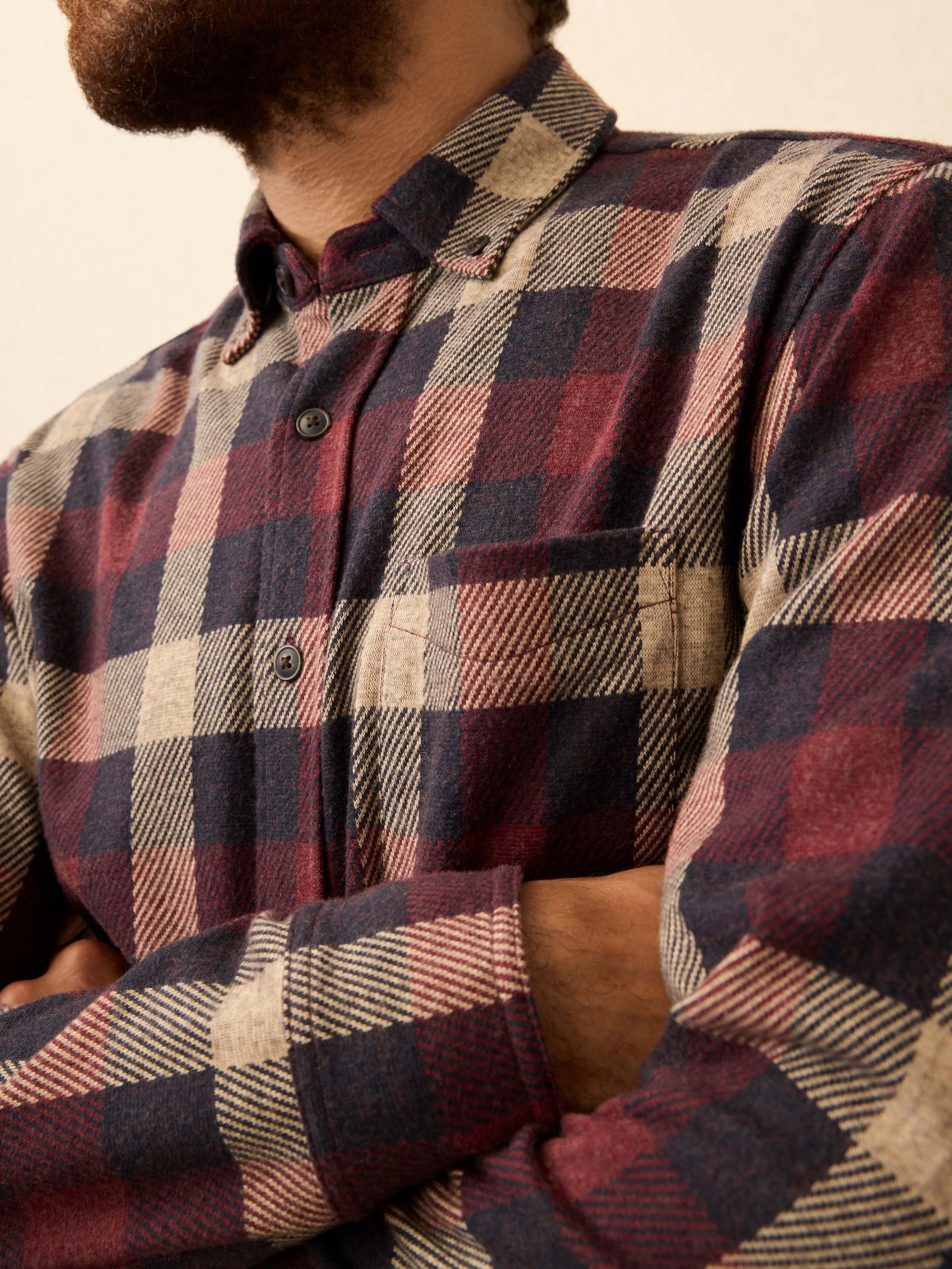 Legend Sweater Shirt (Single Pocket) - Burchfield Plaid