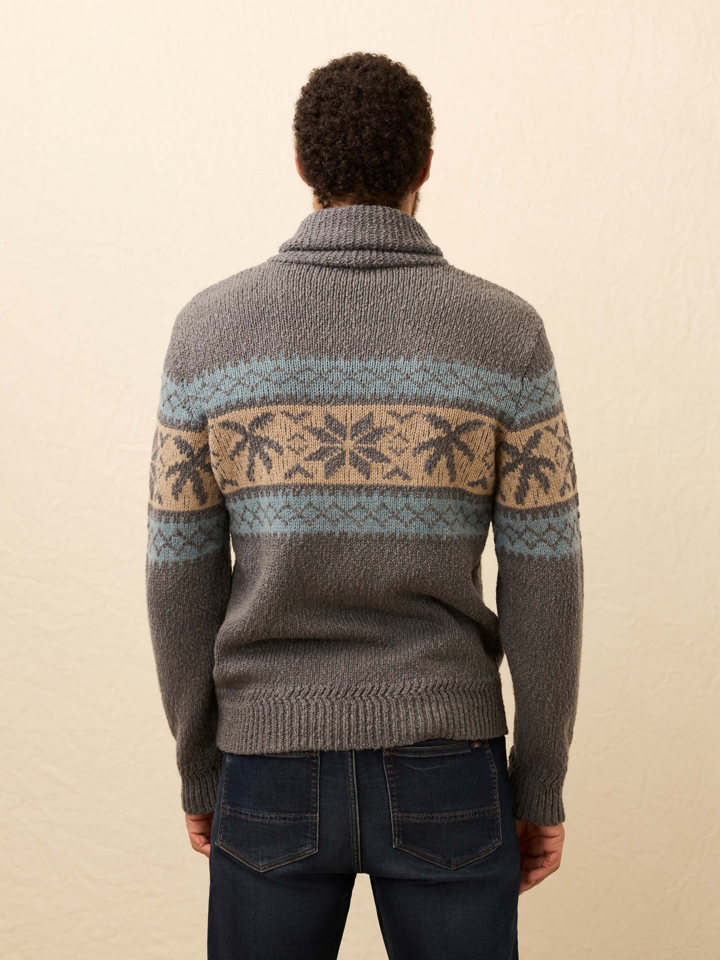 Surf To Snow Zip Cardigan - Iron Coast | Faherty Brand